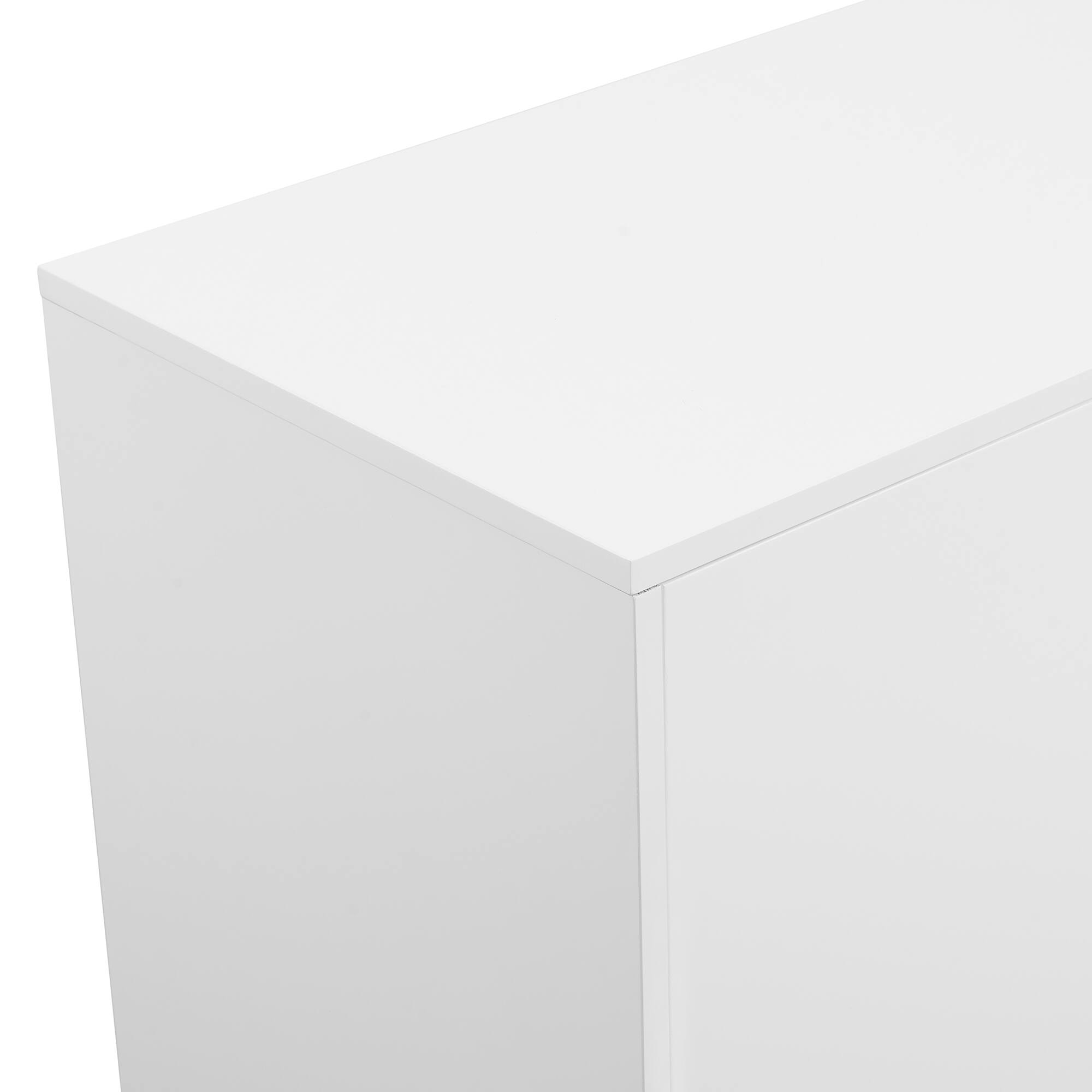 Walker Edison White Mid-Century Modern Accent Cabinet