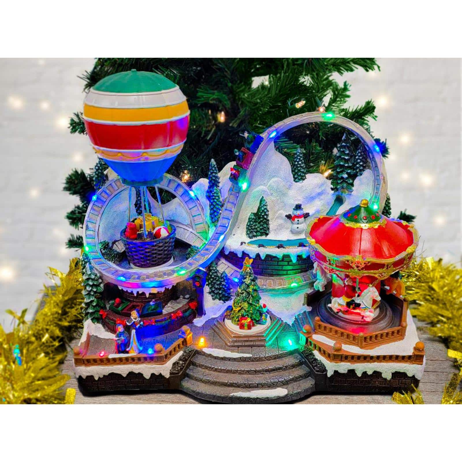 Wizardi Christmas Village with LED Lights