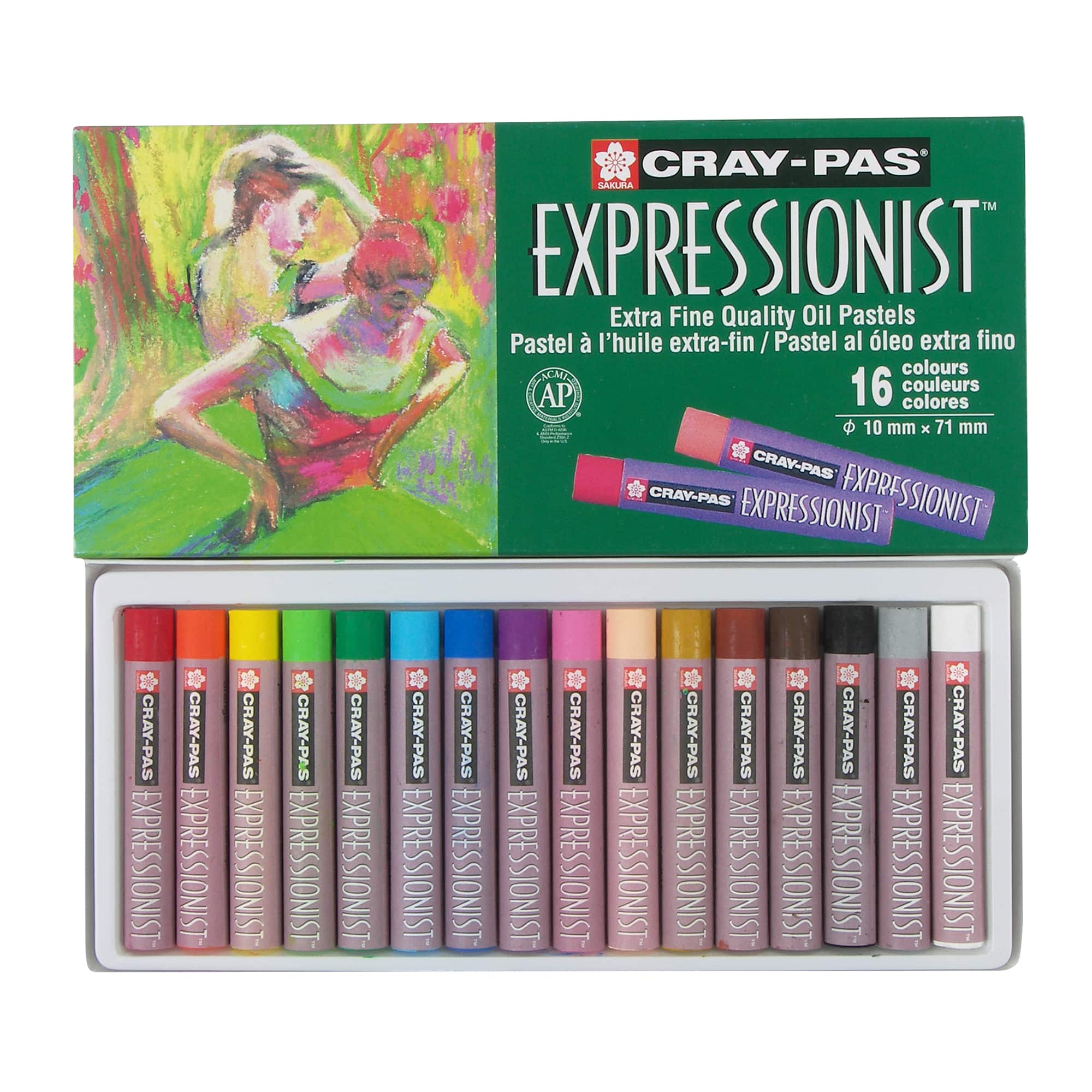 Sakura® Cray-Pas® Expressionist™ 16 Color Extra Fine Quality Oil Pastels
