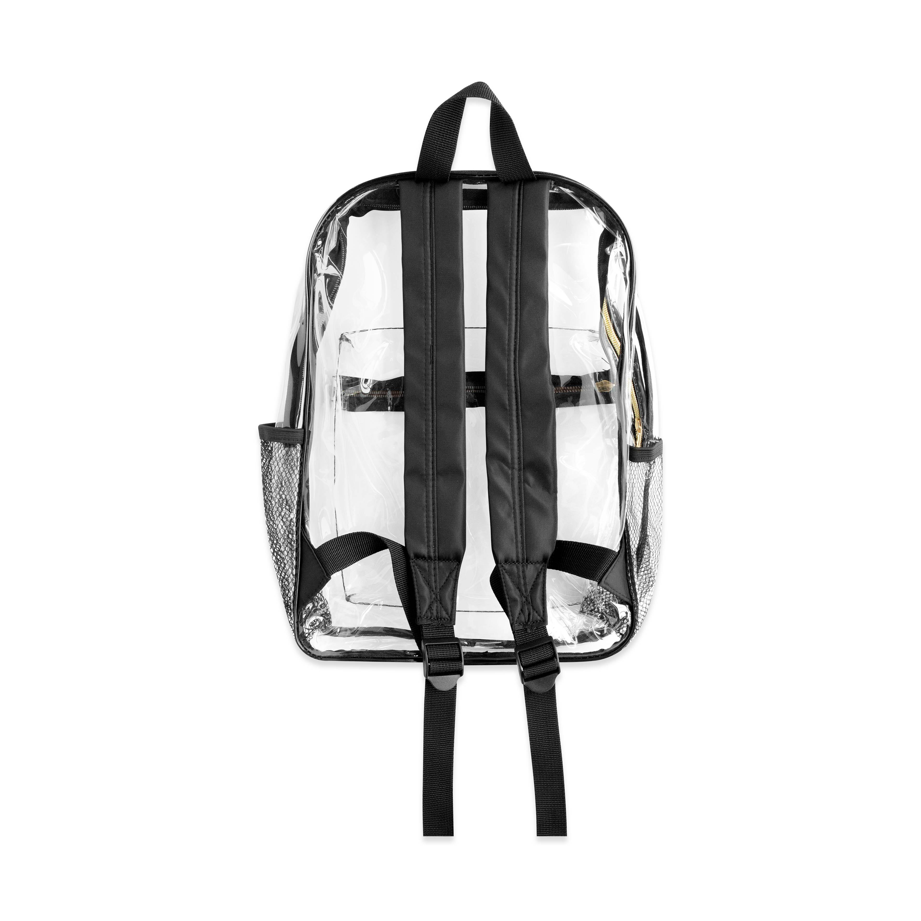 Sac à dos transparent à garnitures noires de Make Market