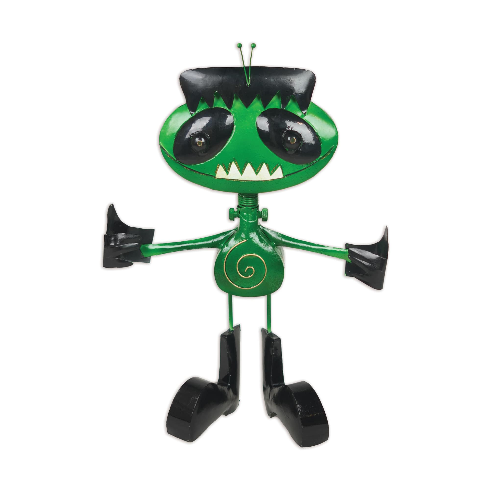 Sunset Vista Designs® 24.75" Quirky Chompers Solar Franken-Alien Porch Sitter