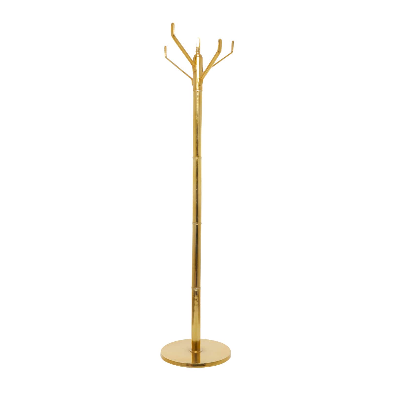 Gold Aluminum Contemporary Coat Rack, 69" x 15" x 15"