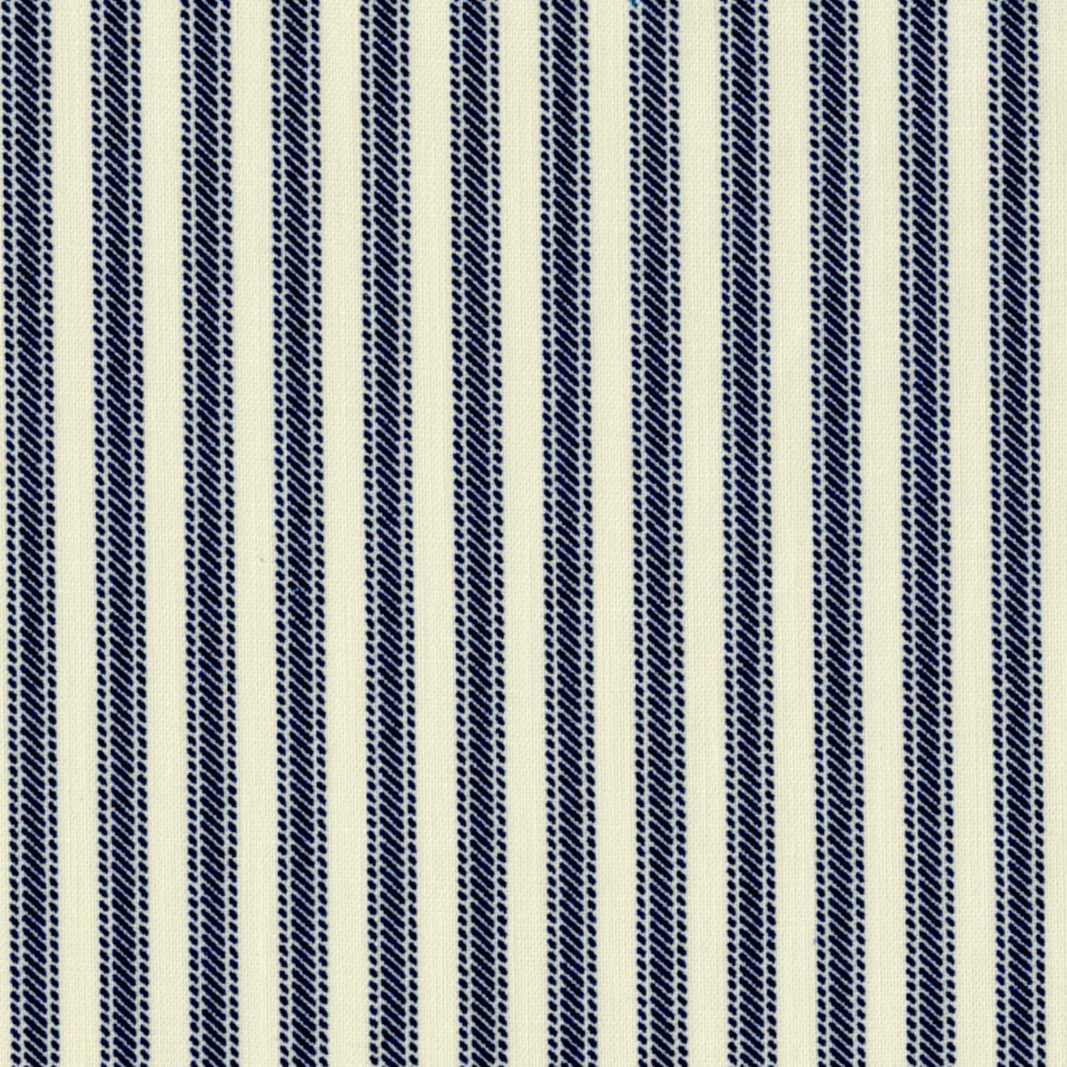 Springs Creative Navy Harvest K Stripe Print Fabric