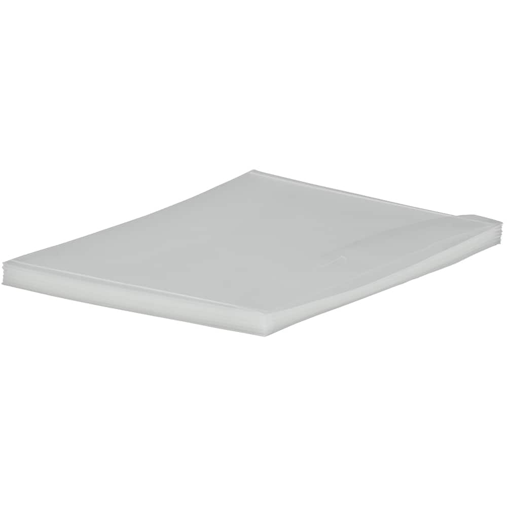 JAM Paper Clear Plastic Tuck Flap Letter Size Booklet Envelopes, 12ct.