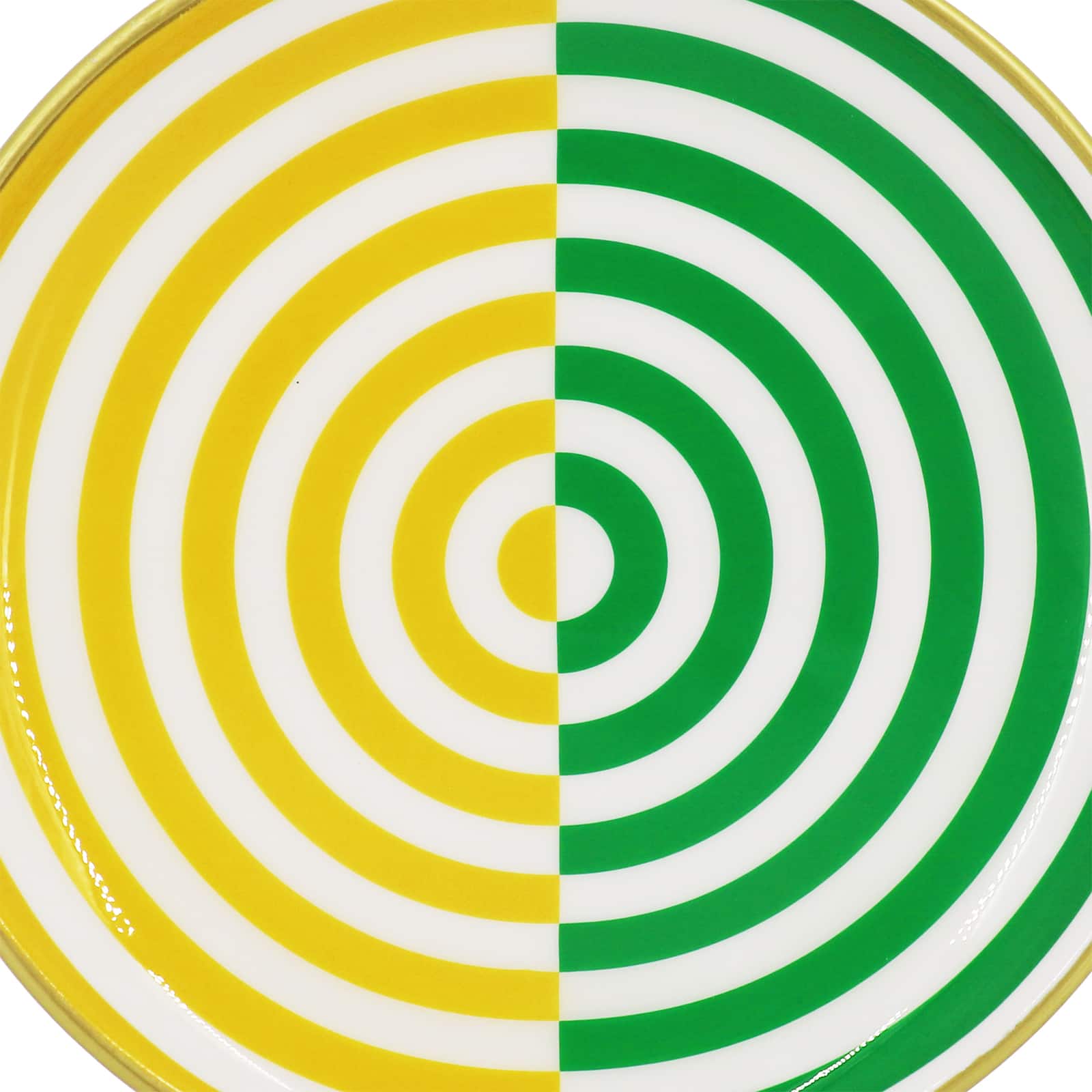 Jonathan Adler x Michaels 10" Green & Yellow Illusion Metal Plate