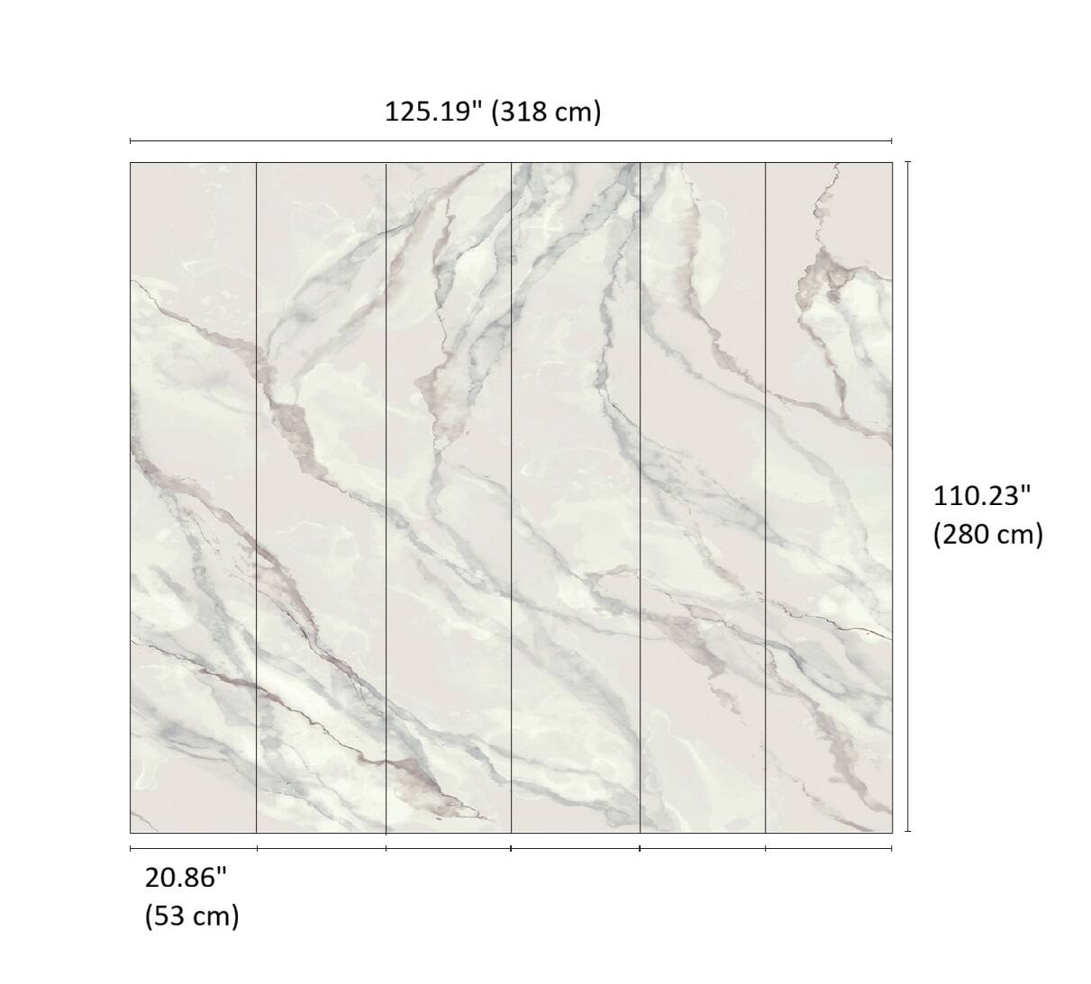 Designs Direct Marble Mirage Wall Mural