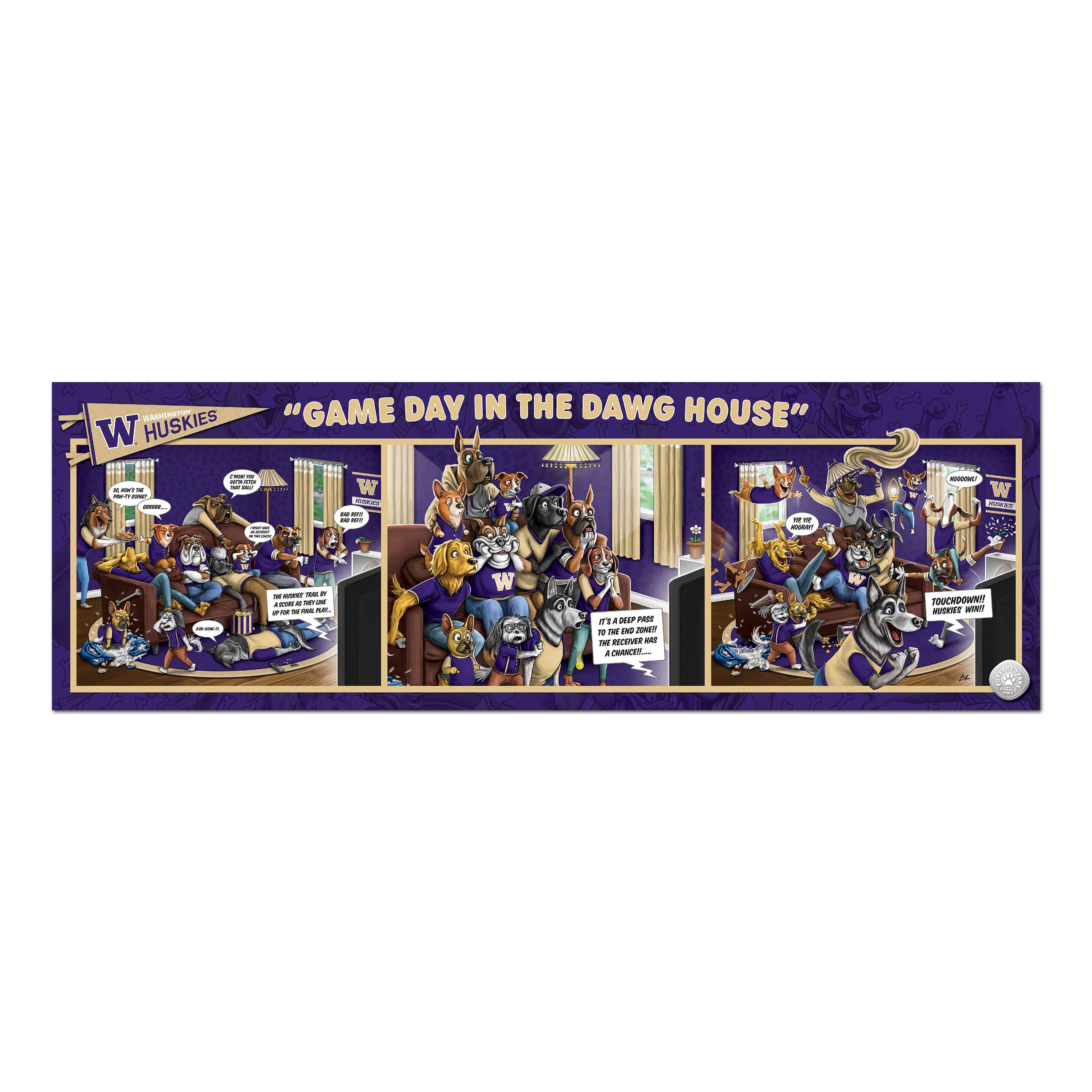 College Game Day in the Dog House 1,000 Piece Puzzle