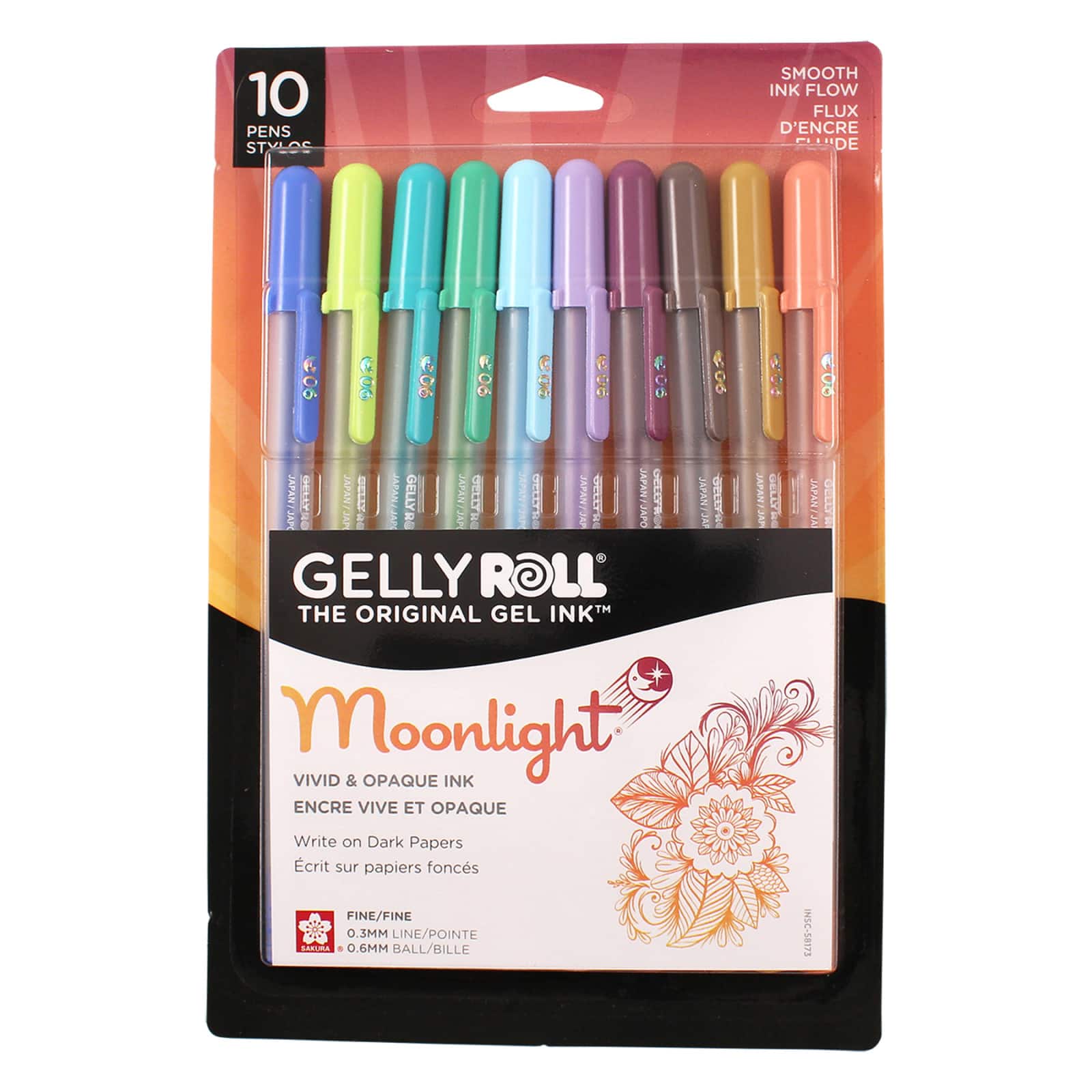 Gelly Roll® Moonlight® 06 Fine Point Gel Pen 10 Color Set