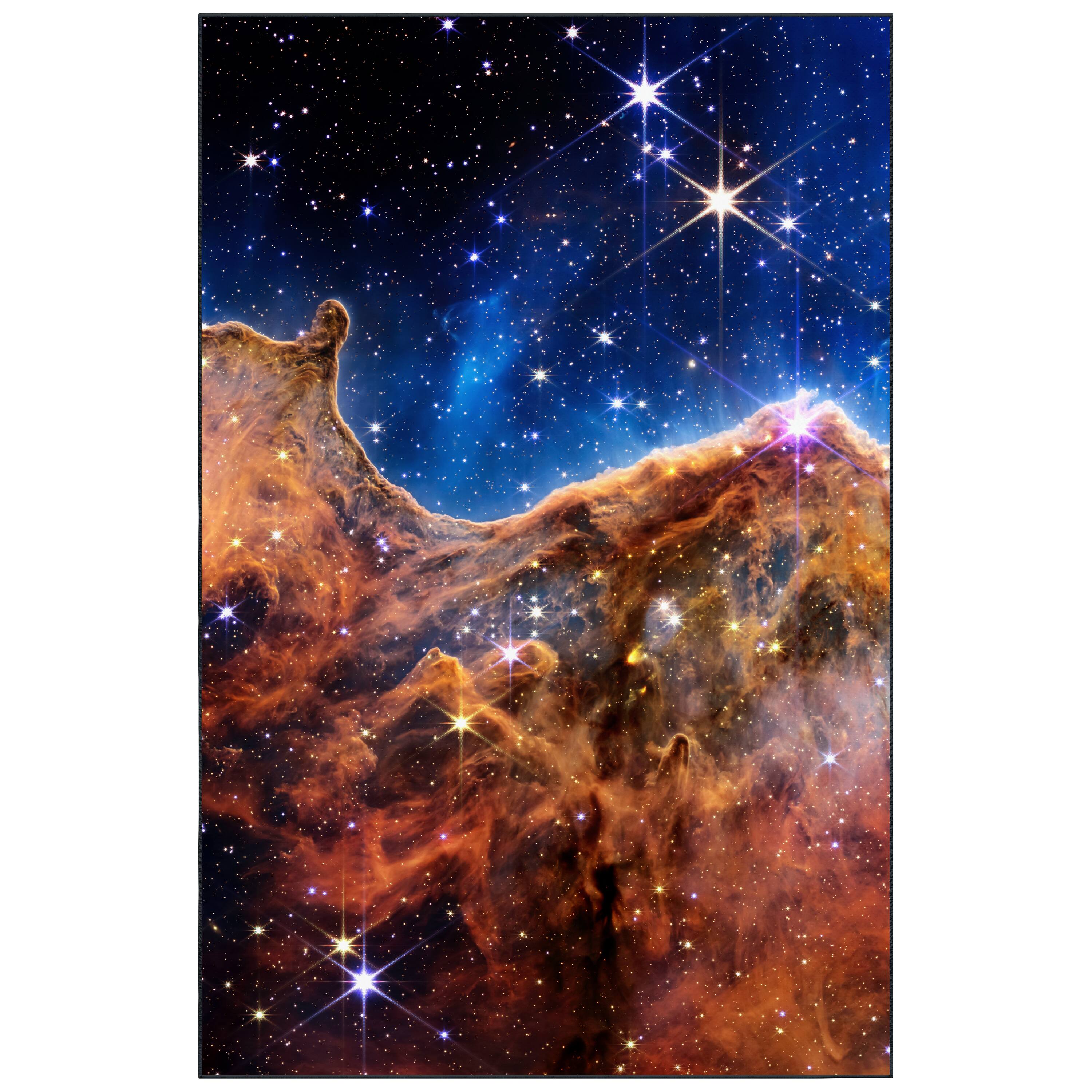 Empire Art Direct 5ft. x 7.5ft. The James Webb Space Telescope Tapis D'Art Washable Area Rug