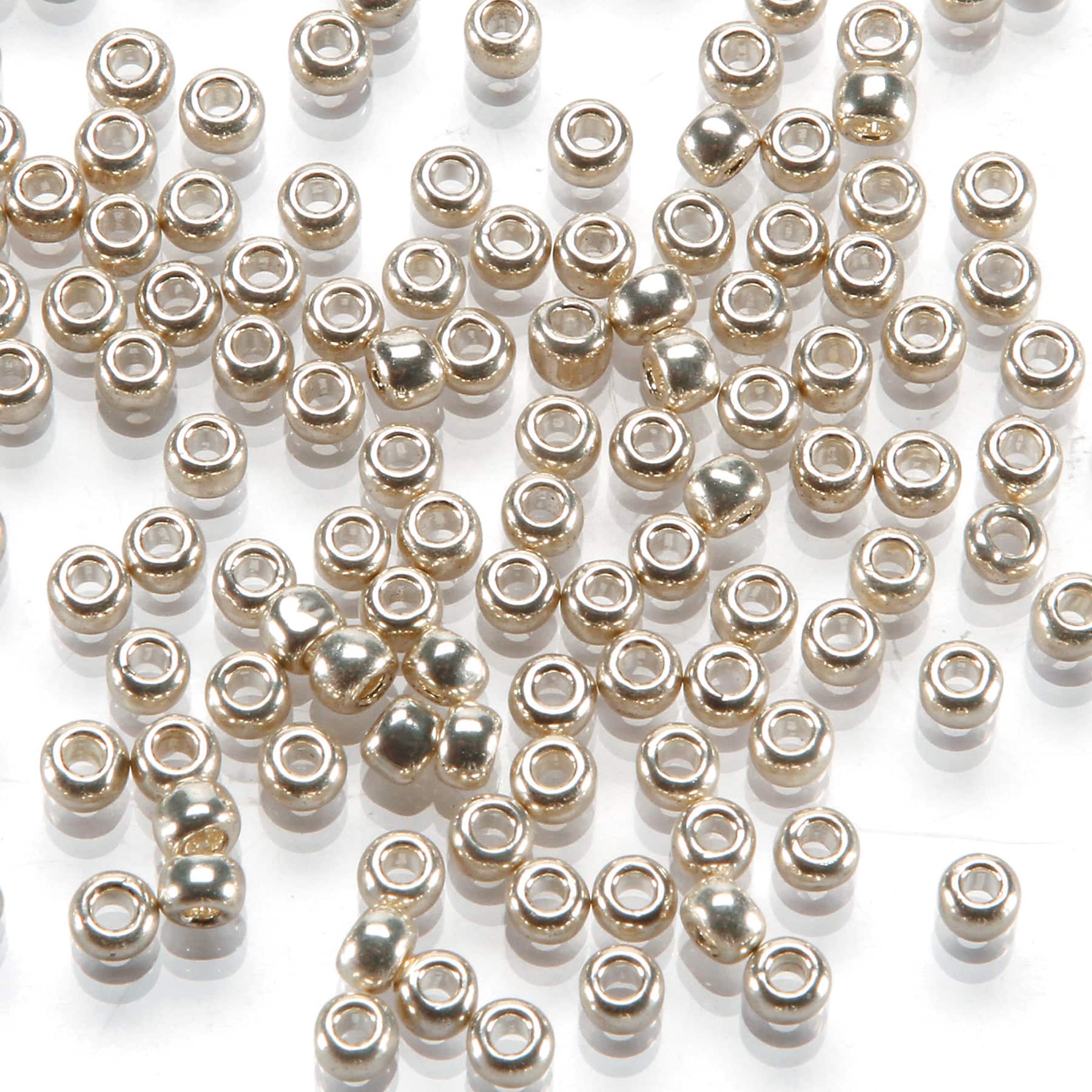 12 Pack: Toho® Galvanized Silver Japanese Glass Seed Beads, 6/0