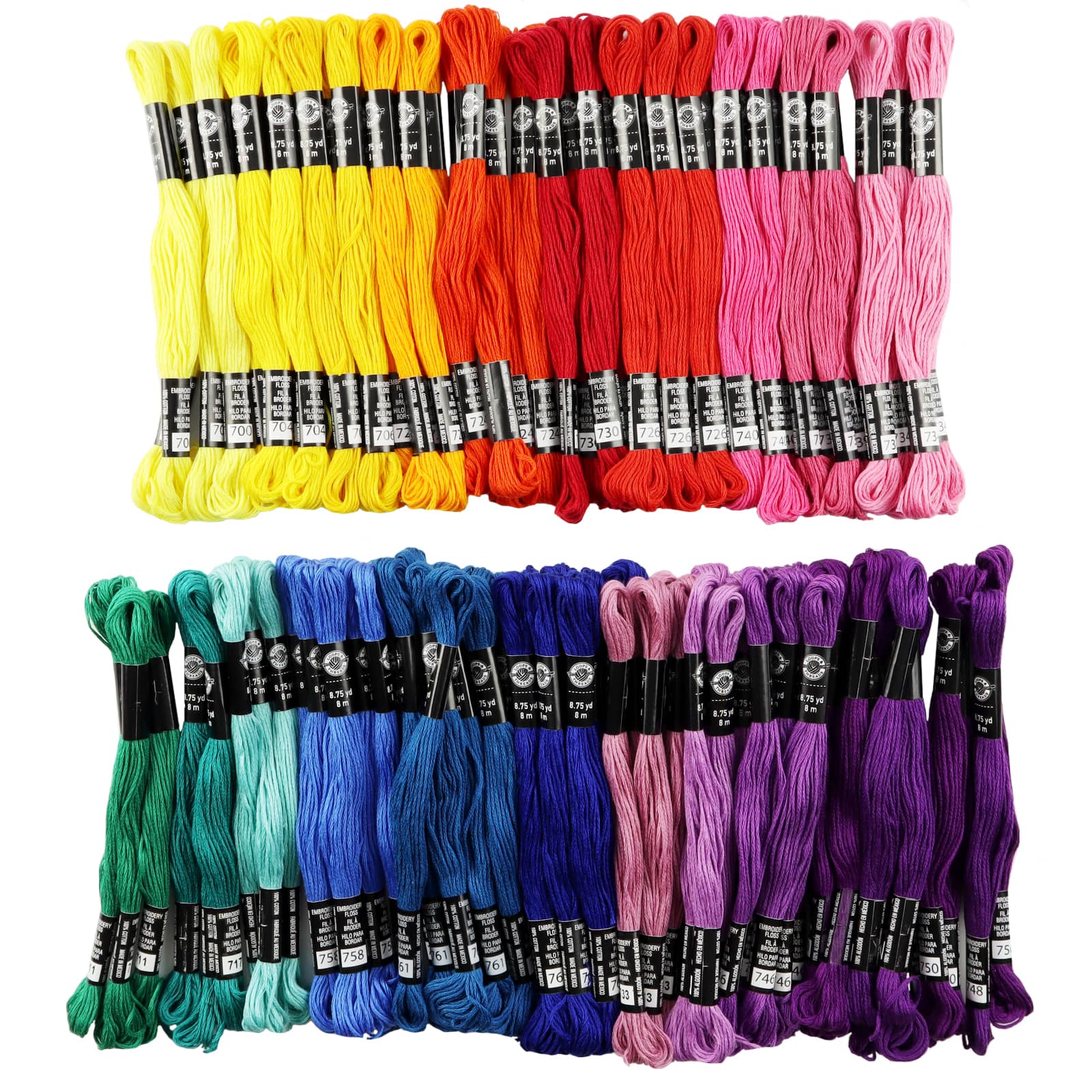12 Pack: Embroidery Floss Value Pack by Loops & Threads®