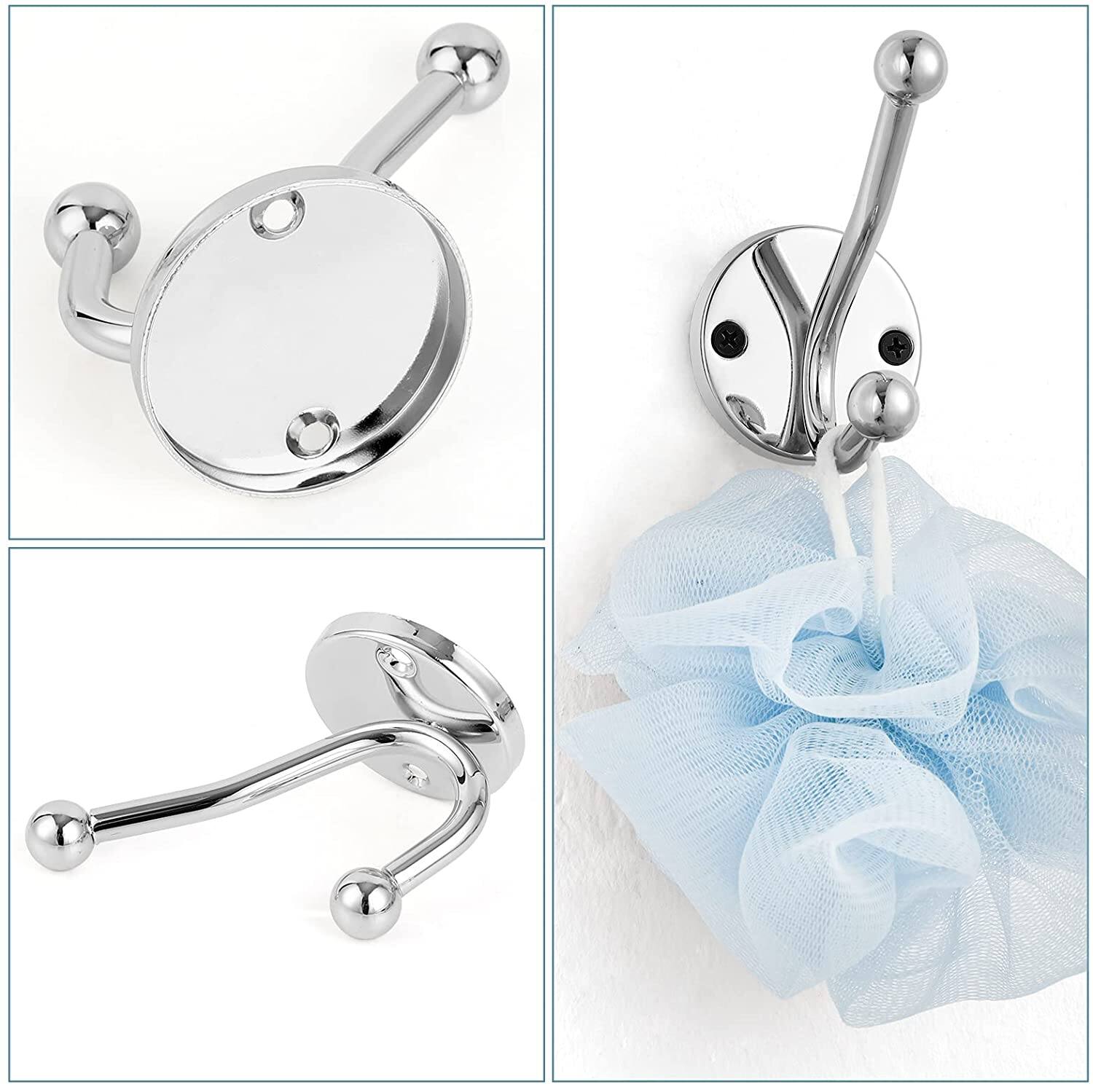 Stainless Steel Towel Ring & Toilet Paper Holder Set