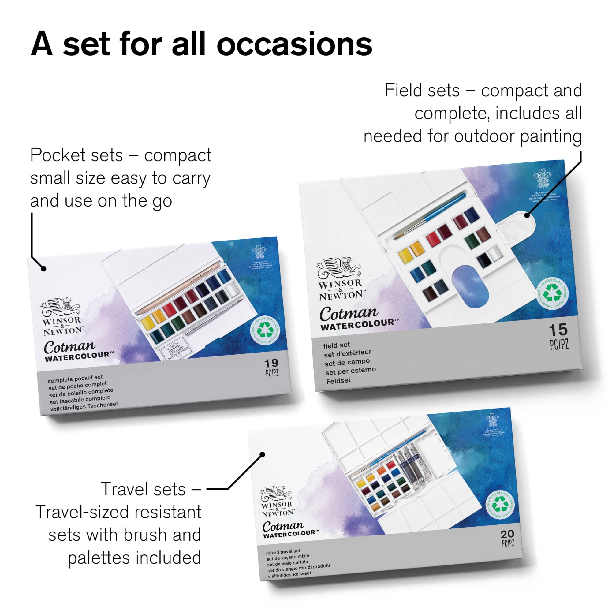 Winsor & Newton™ Cotman Watercolour™ Complete Pocket Set
