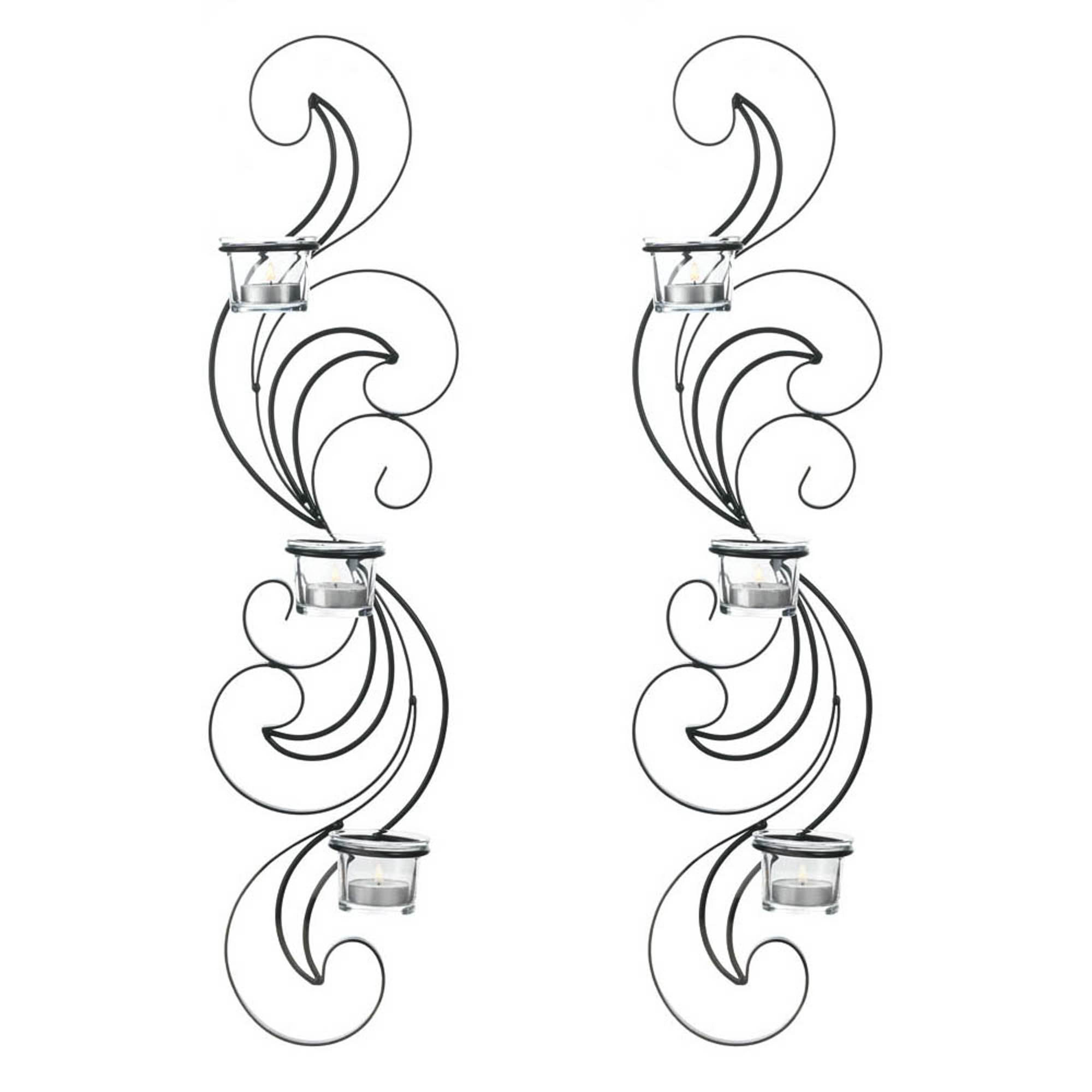 24.5'' Wisp Candle Wall Sconce, 2ct.