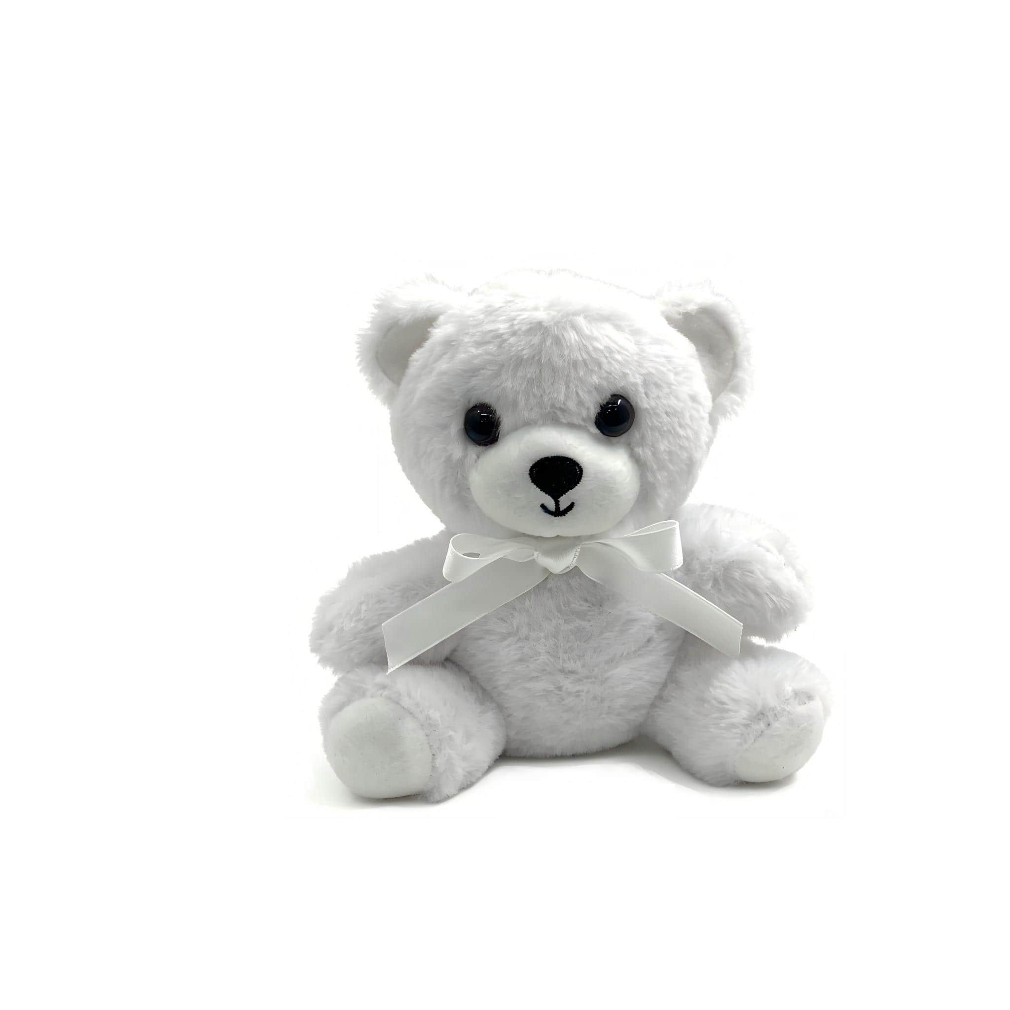 White Plush Bear with Bow by Celebrate It®