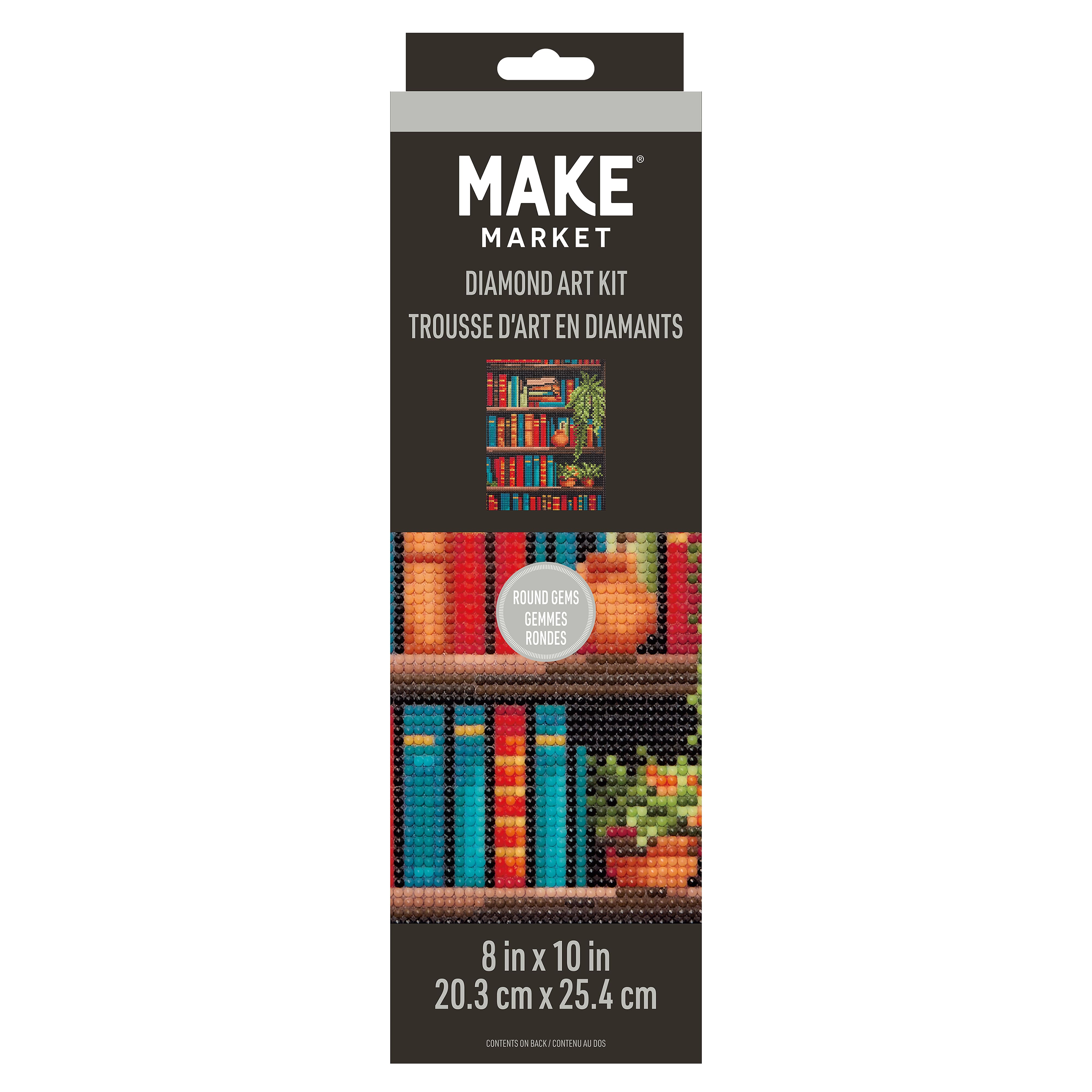 8" x 10" Bookcase Diamond Art Kit by Make Market®