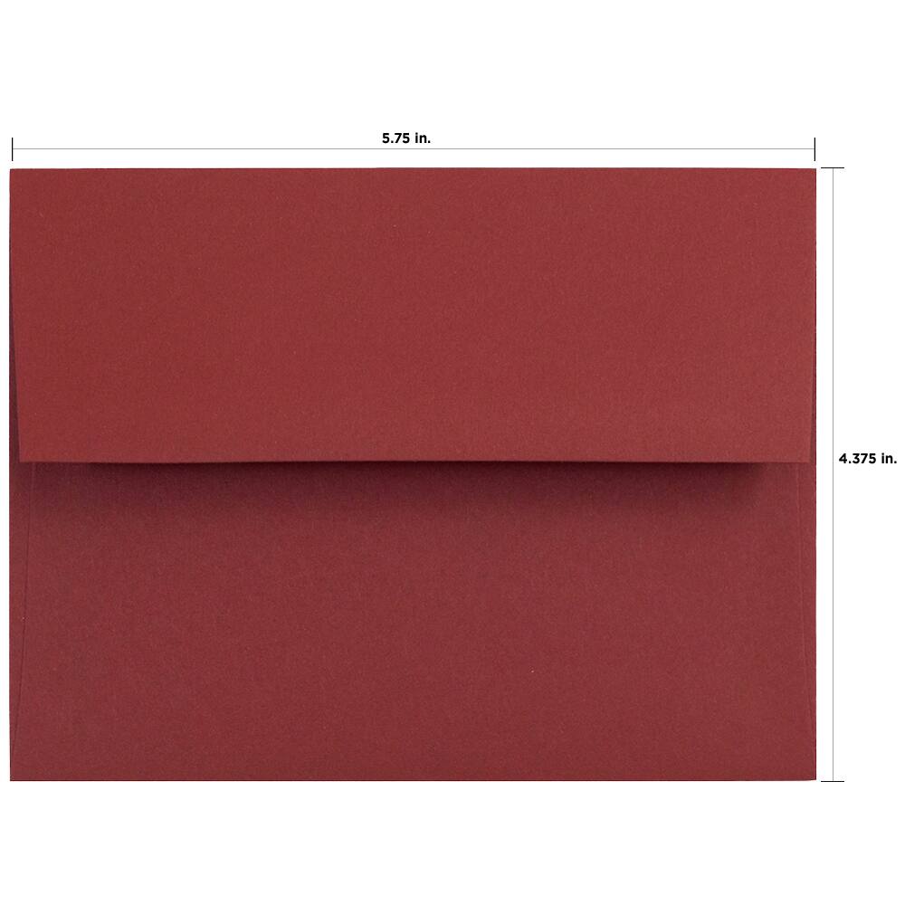 JAM Paper 4.375" x 5.75" Dark Assorted Premium Invitation Envelopes, 125ct.