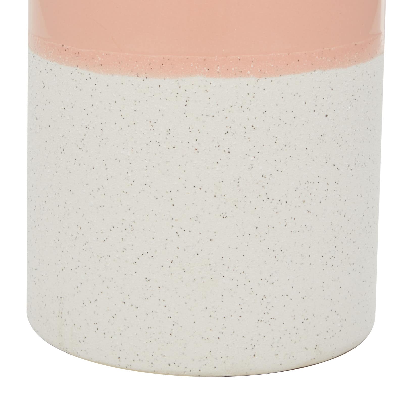 Pink Ceramic Modern Vase, 10" x 6" x 6"