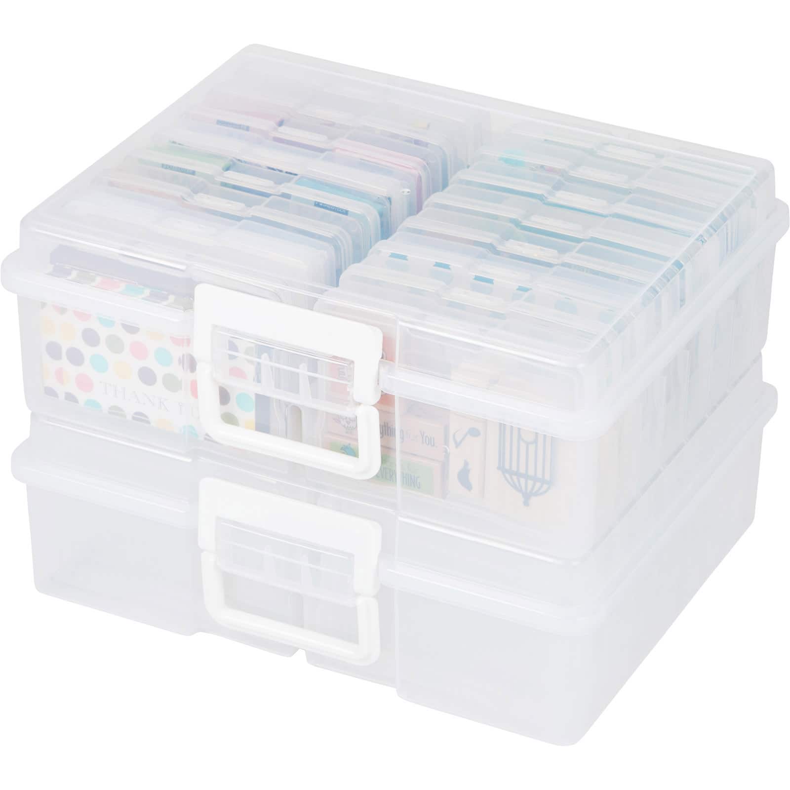Clear 16 Case Photo & Craft Keeper by Simply Tidy®