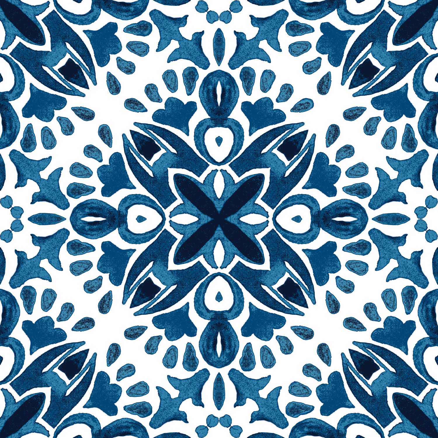 RoomMates Amalfi Blue Peel & Stick Floor Tile