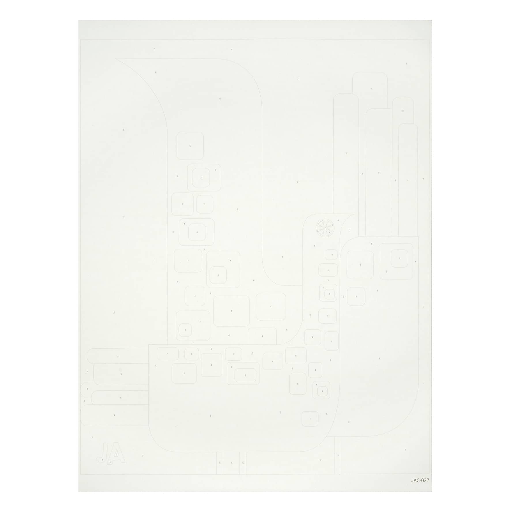 Jonathan Adler x Michaels 16" x 20" Madrid Flames Paint-By-Number Kit