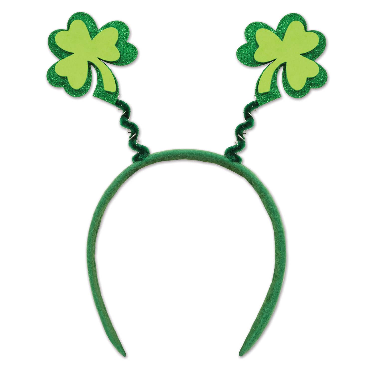 Beistle Adult Green Glittered Shamrock Boppers, 2ct.