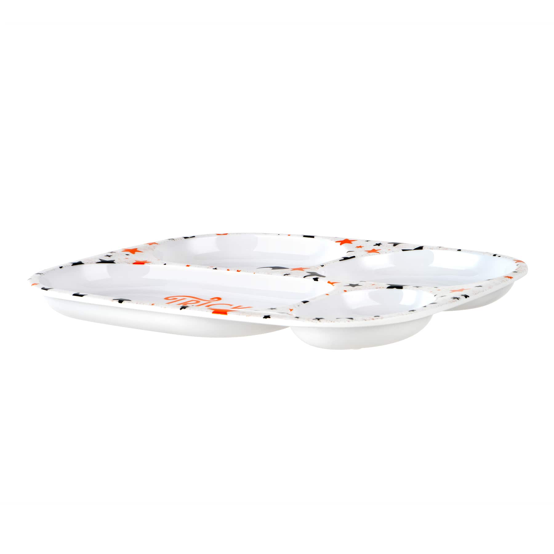 9.3" x 8.4" Halloween Trick or Treat Melamine Café Tray by Celebrate It™