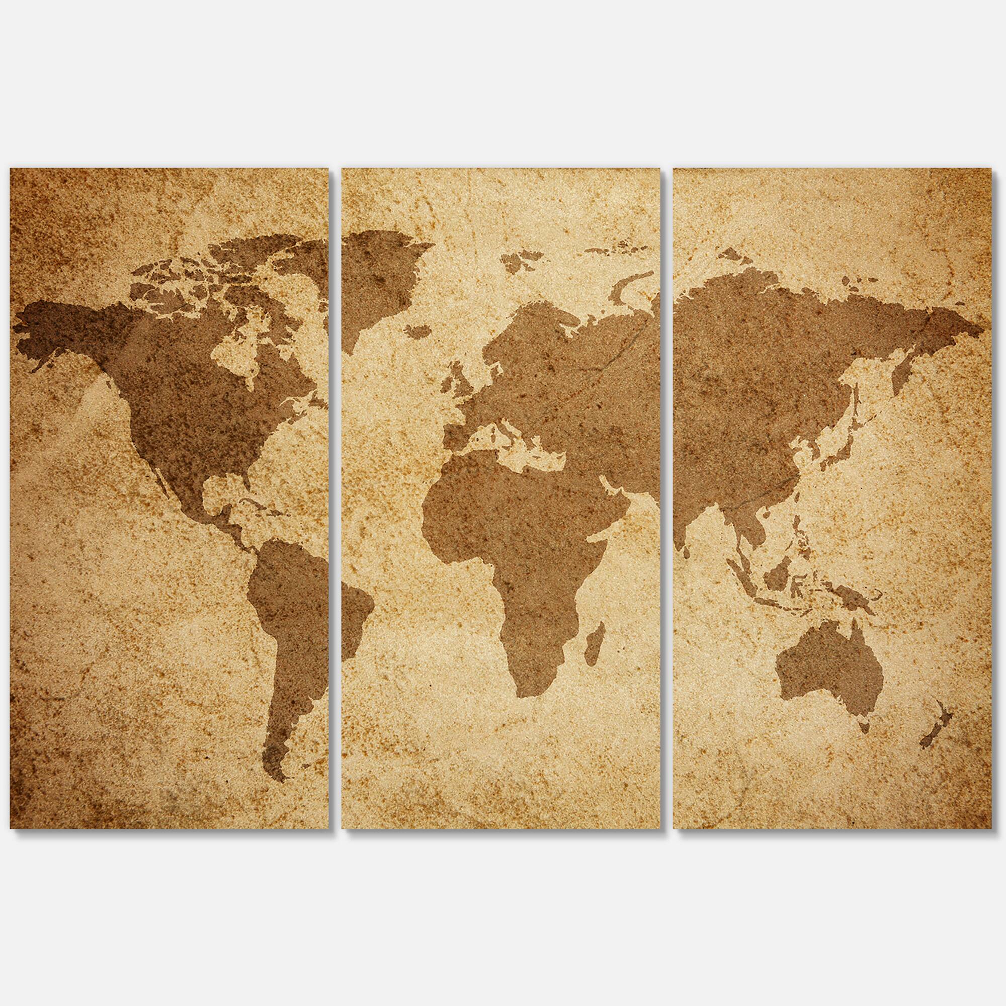 Designart - Ancient Map of The World V