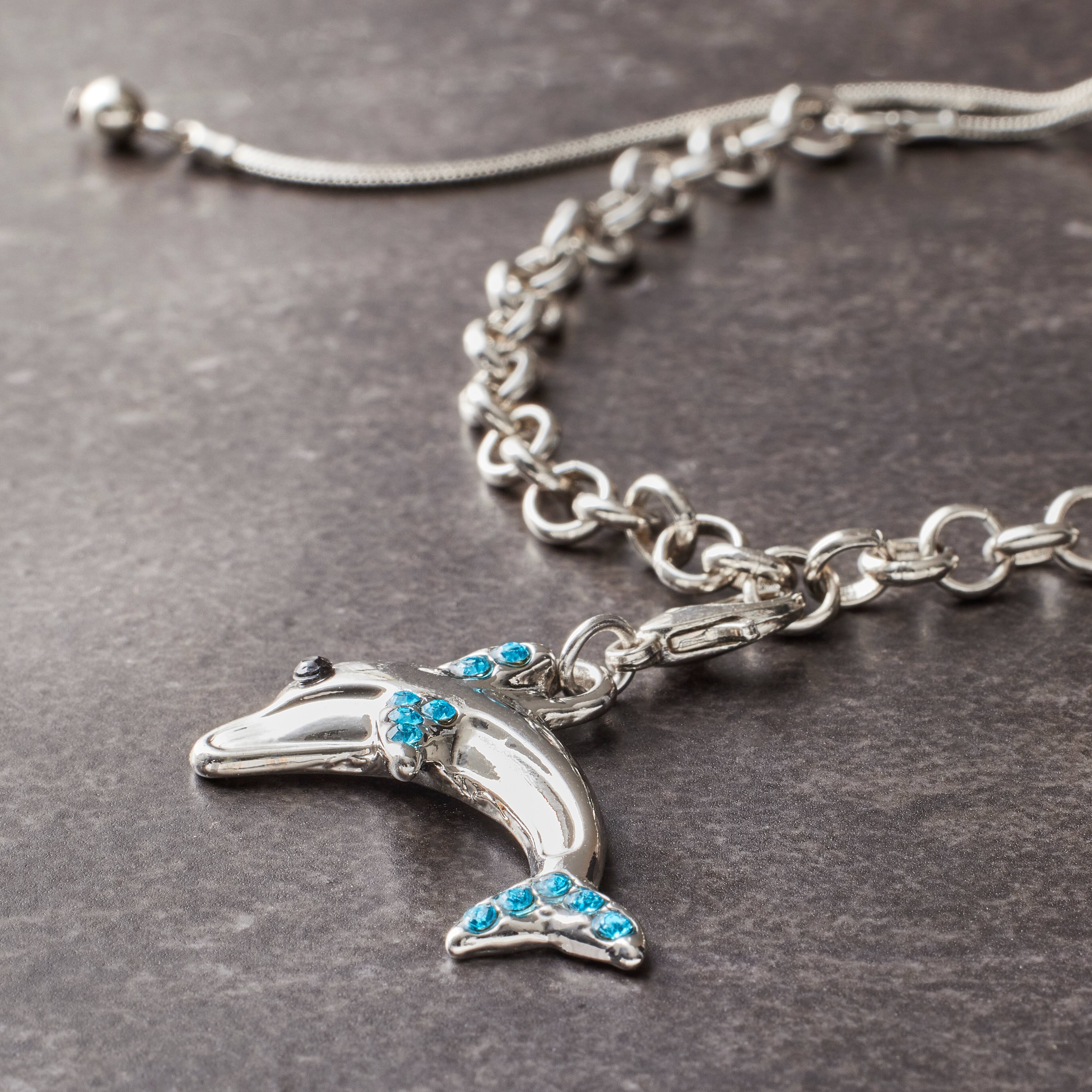 12 Pack: Dolphin Charm by Bead Landing™