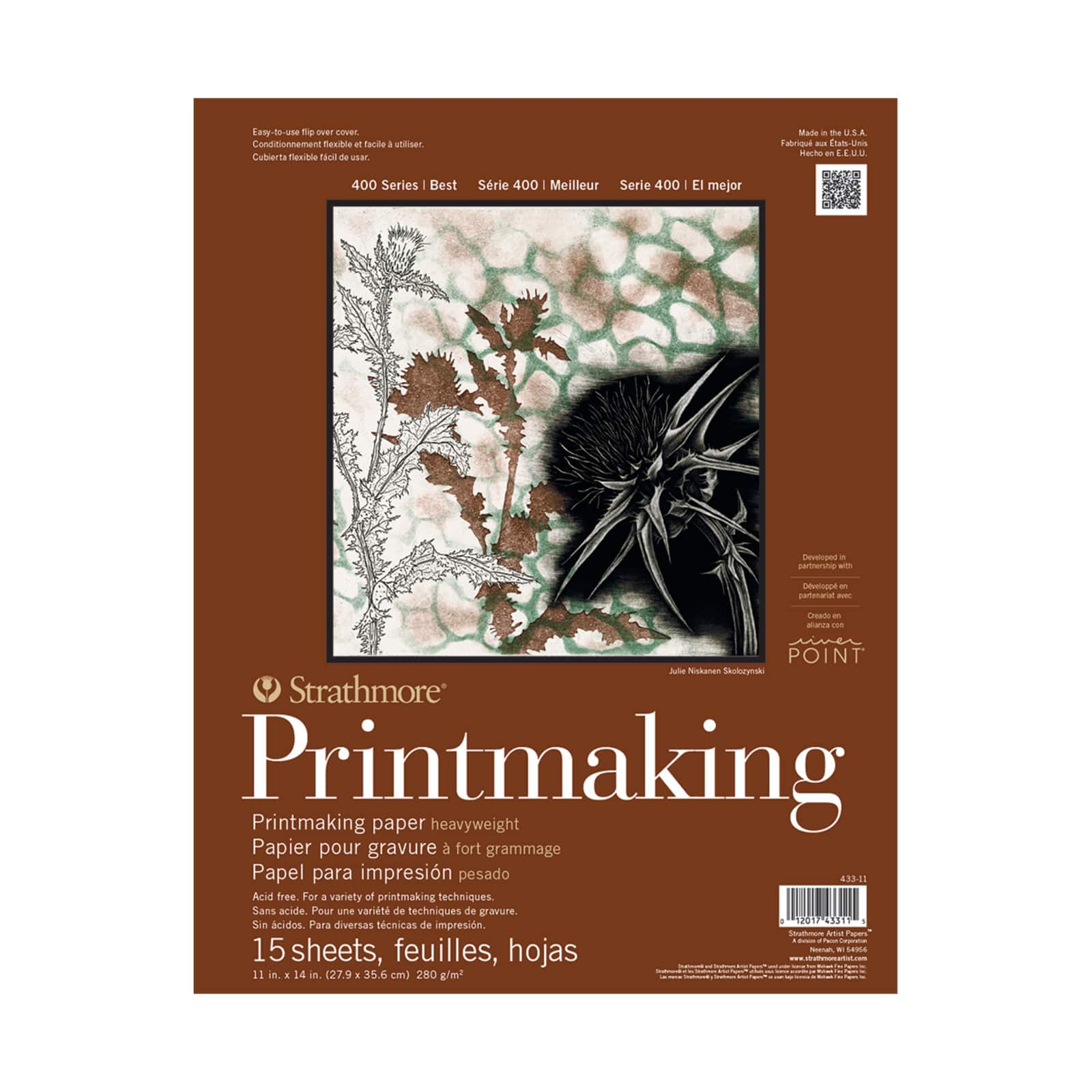 Strathmore® 400 Series Printmaking Heavyweight Paper Pad