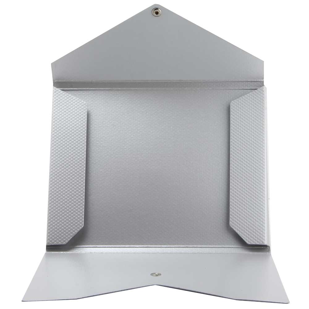 JAM Paper Textured Silver Kraft 9.25" x 12.25" Recycled Portfolio