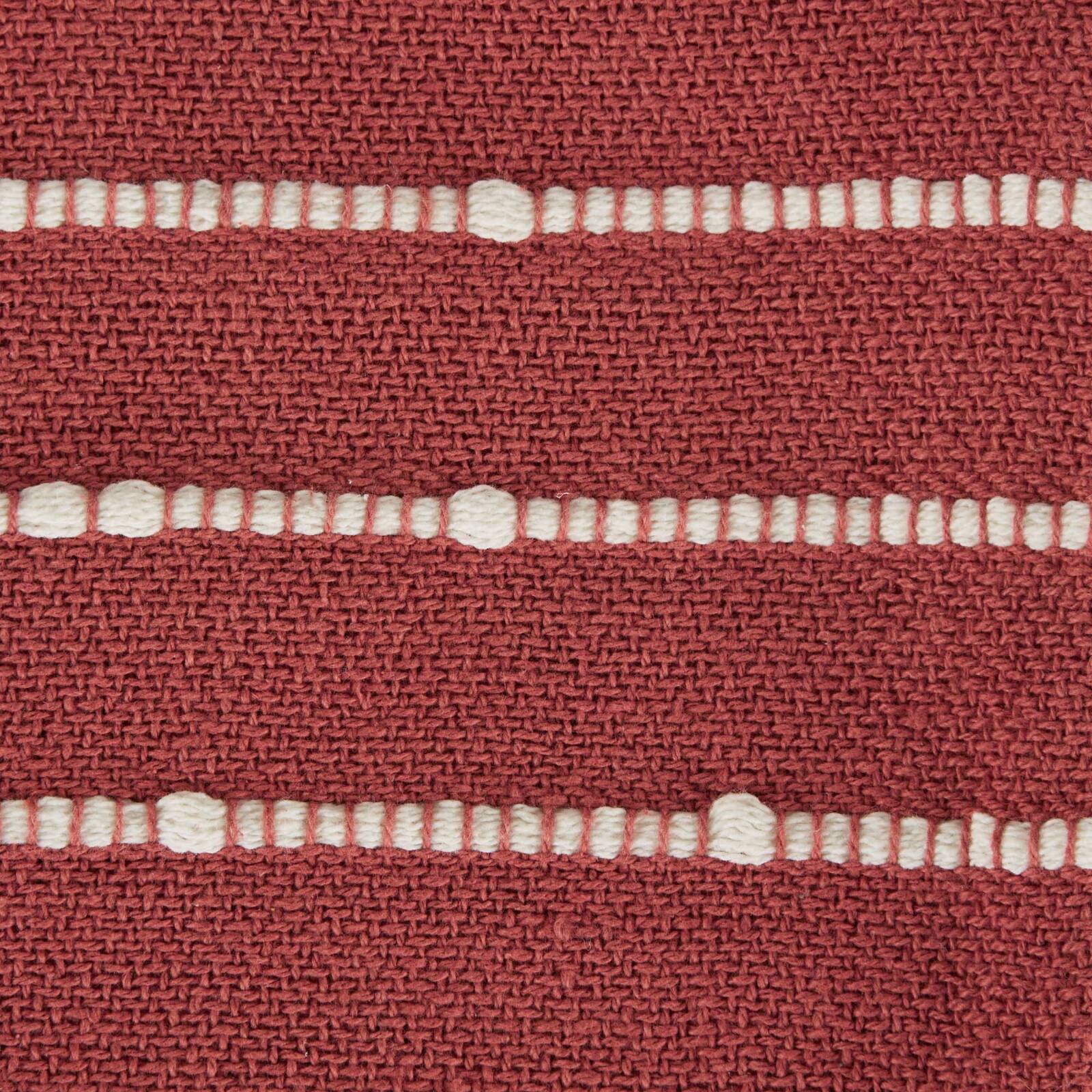 DII® White Slub Stripe Throw