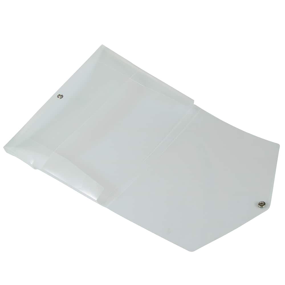JAM Paper Clear Plastic Portfolio with Snap Closure 10" x 12.5"