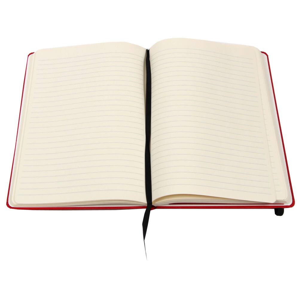 JAM Paper Large Hardcover Notebook with Elastic Band