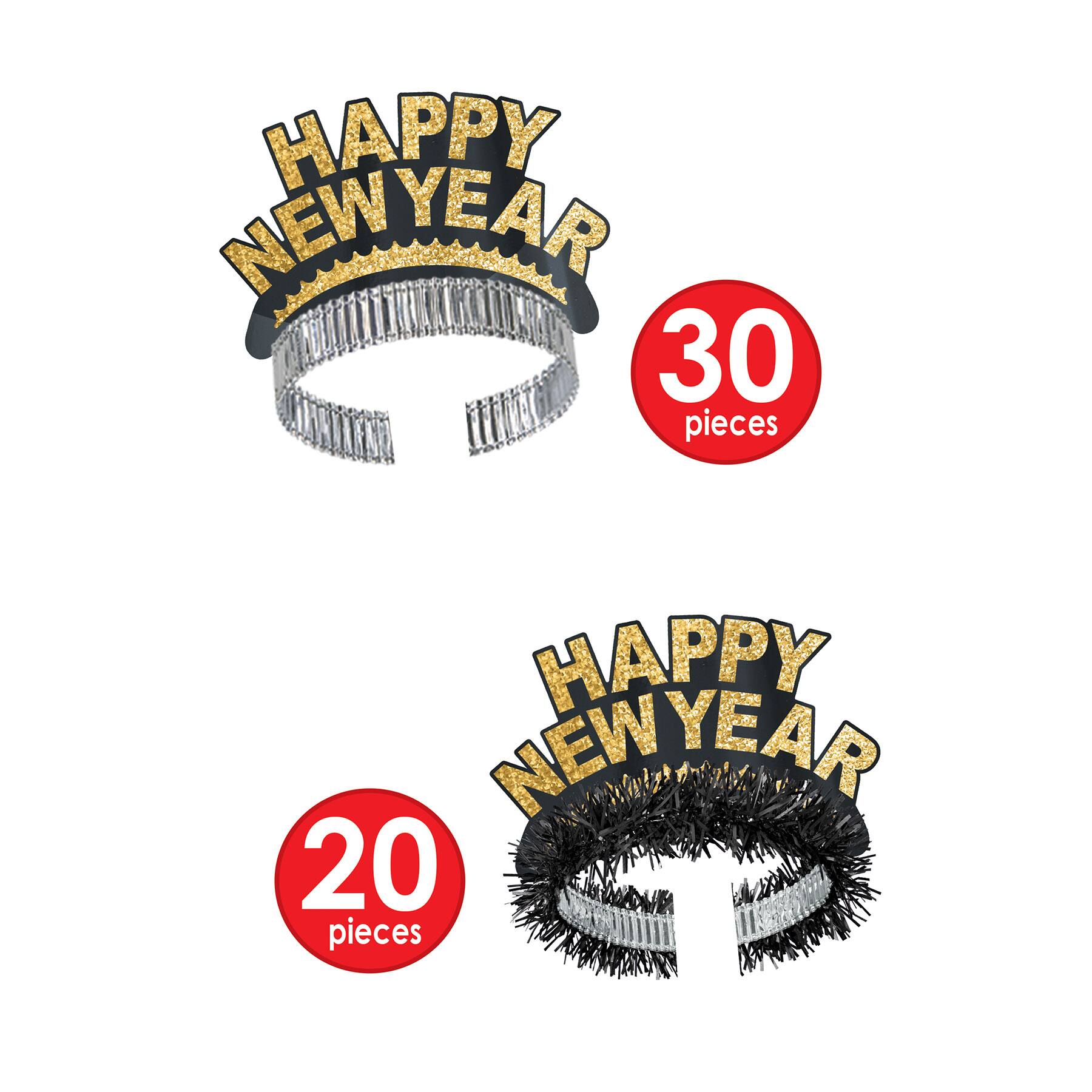 Beistle Gold & Black New Year Gem Star Deluxe Accessory Kit 
