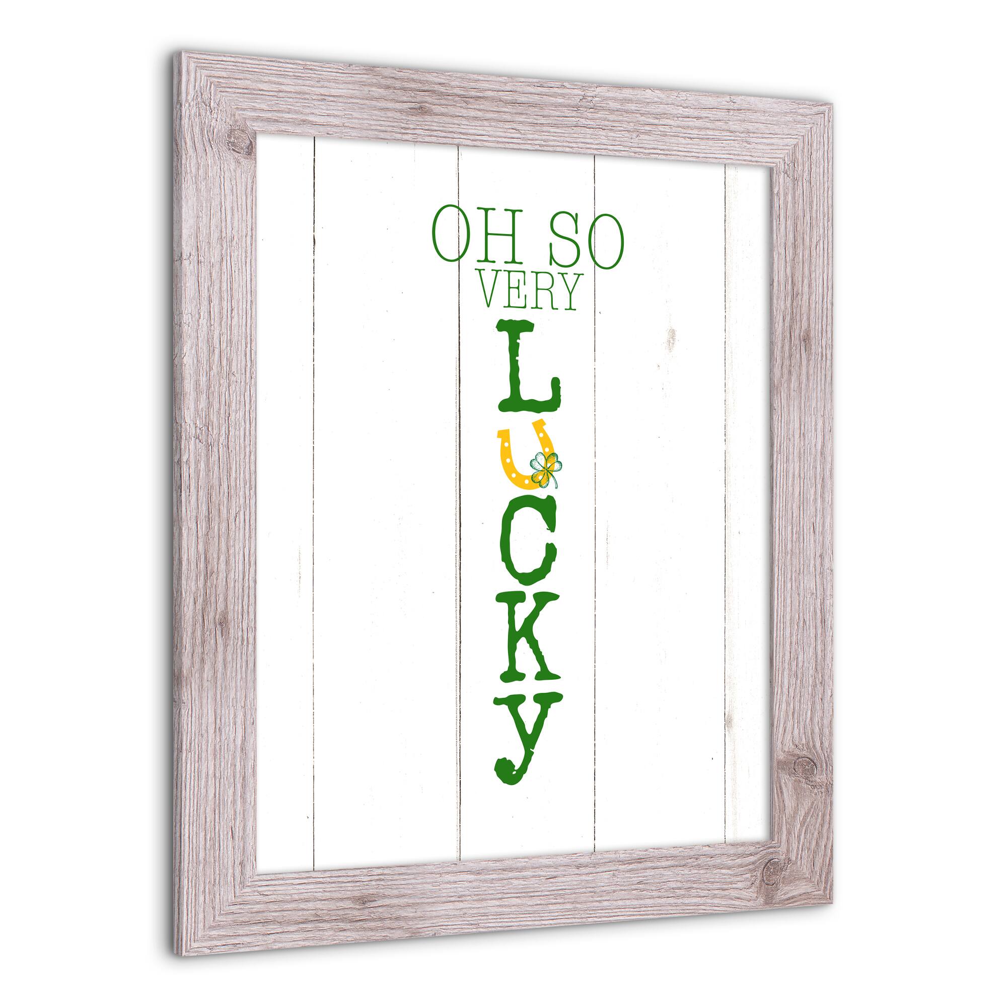 Oh So Lucky Framed Print 16" x 20" Western White Framed Print