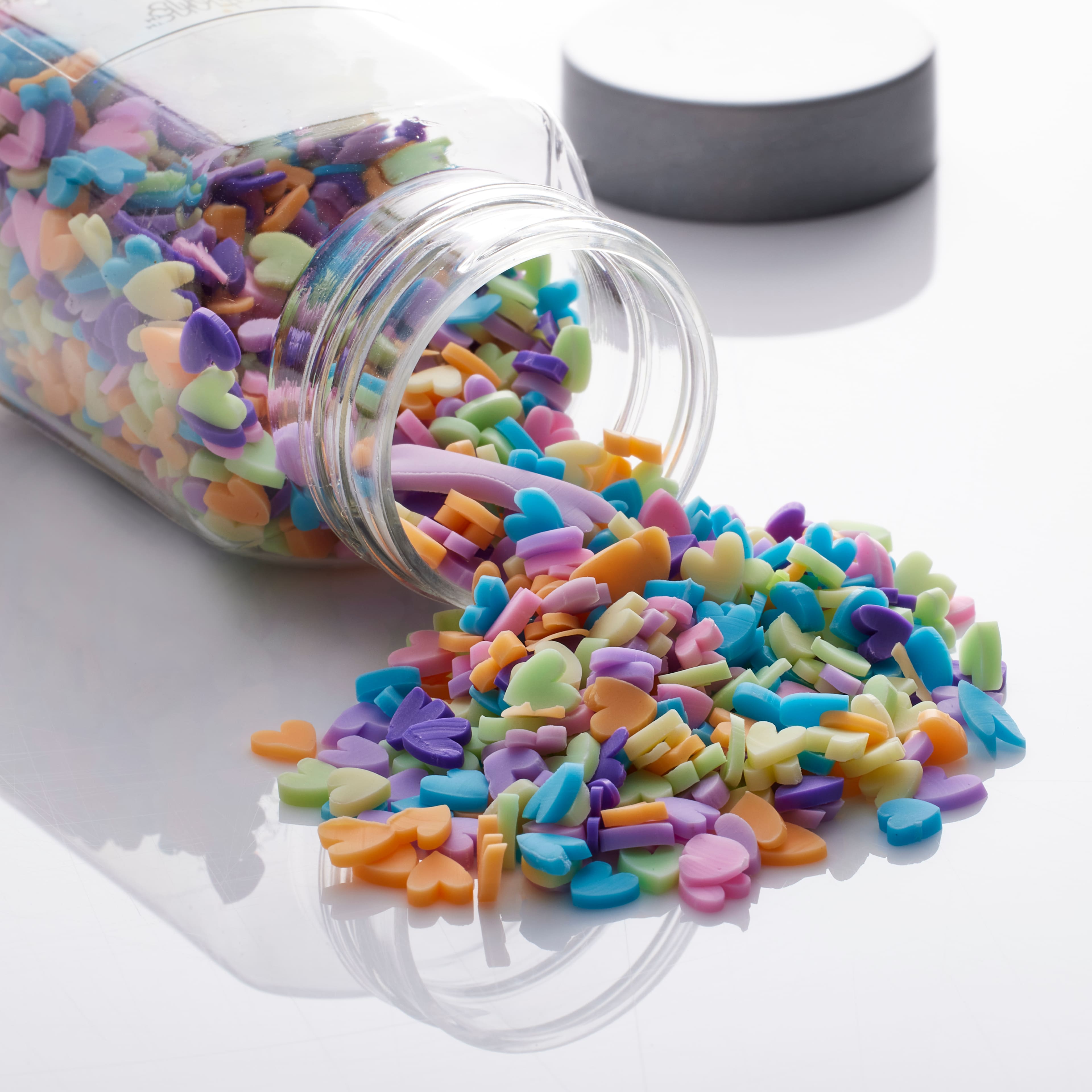 12 Pack: Pastel Hearts Specialty Polyester Glitter by Recollections™
