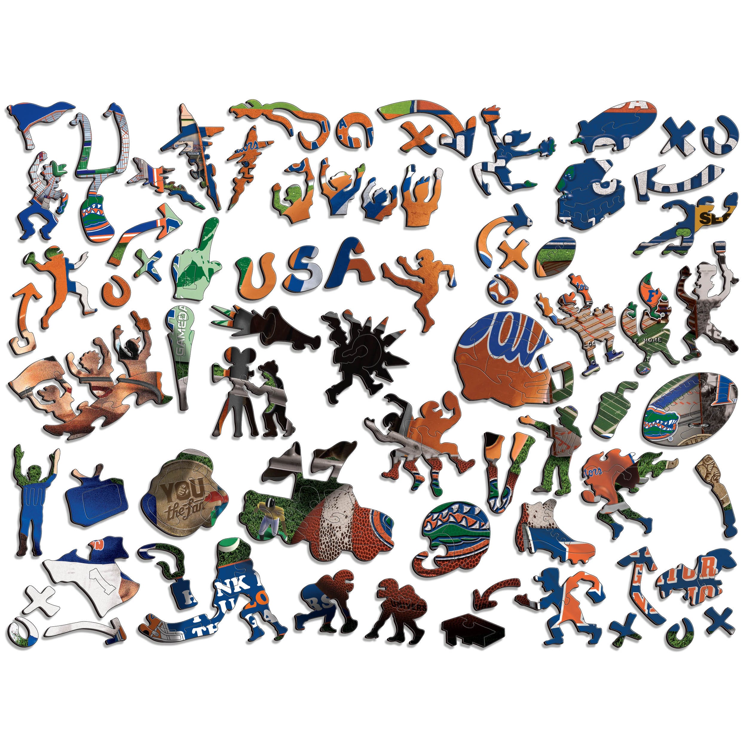 College Football Wooden Retro Series 333 Piece Jigsaw Puzzle