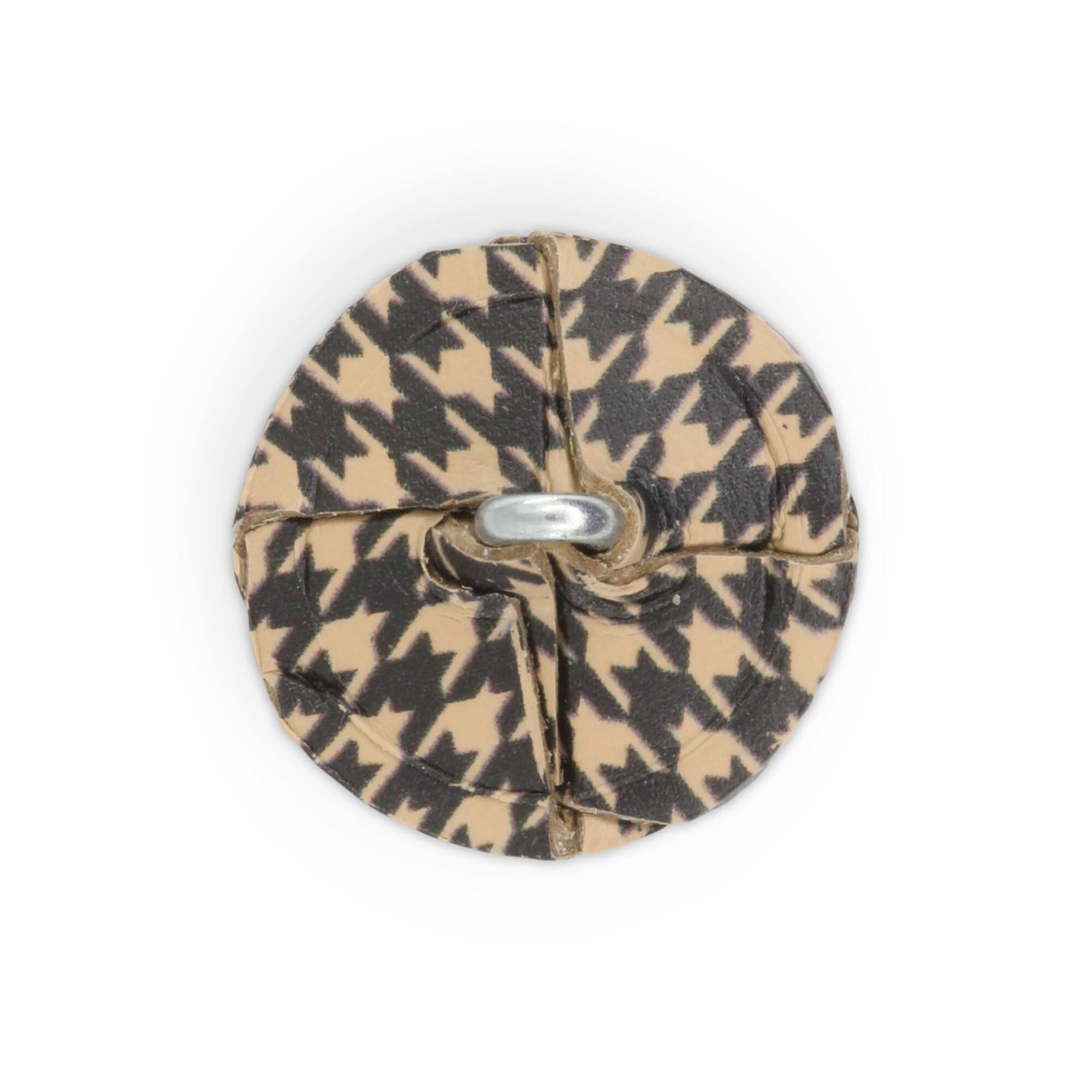 Dritz® 18mm Herringbone Recycled Leather Round Buttons, 6ct.