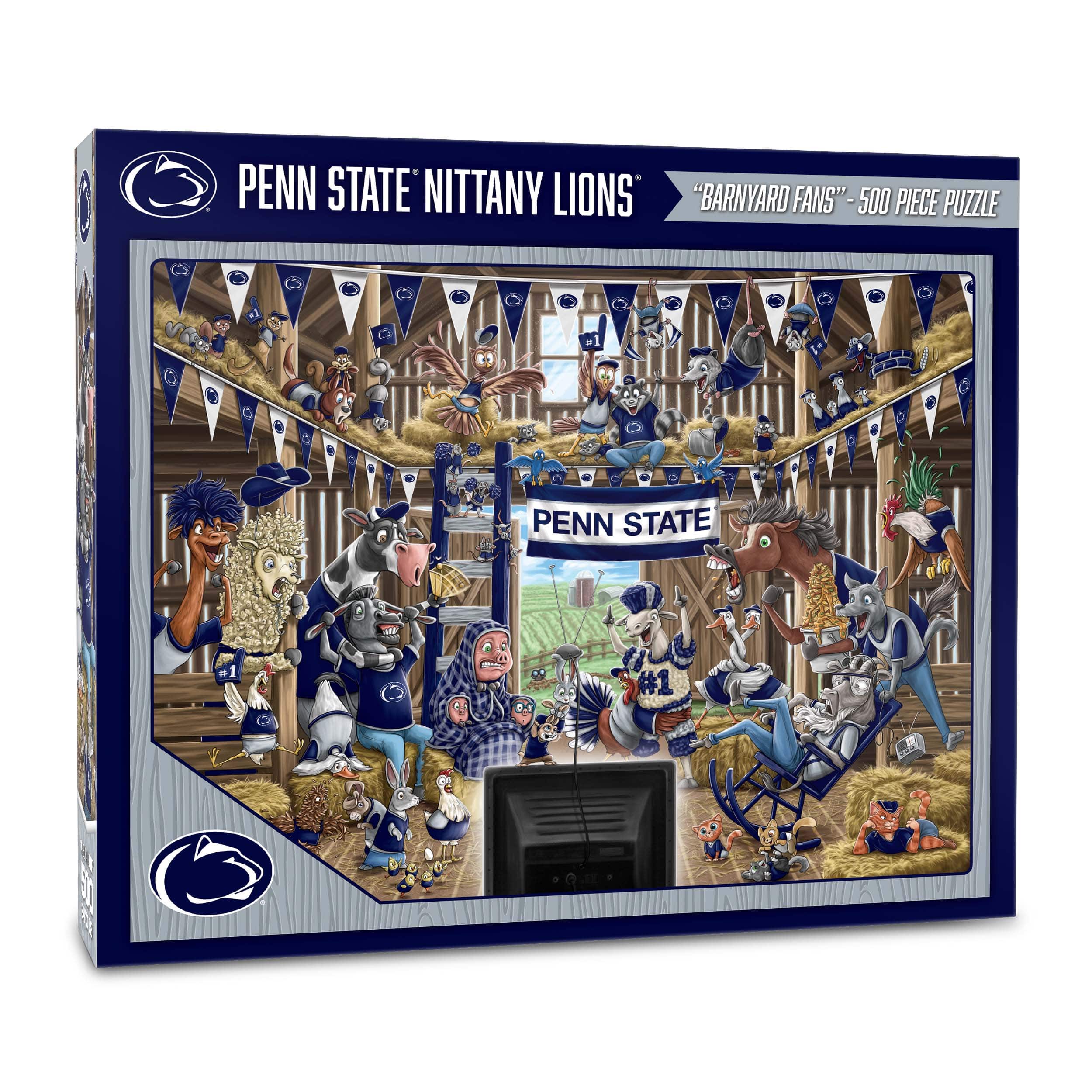 College Barnyard Fans 500 Piece Puzzle By Youthefan in Penn State Nittany Lions | 18" x 24" | Michaels®