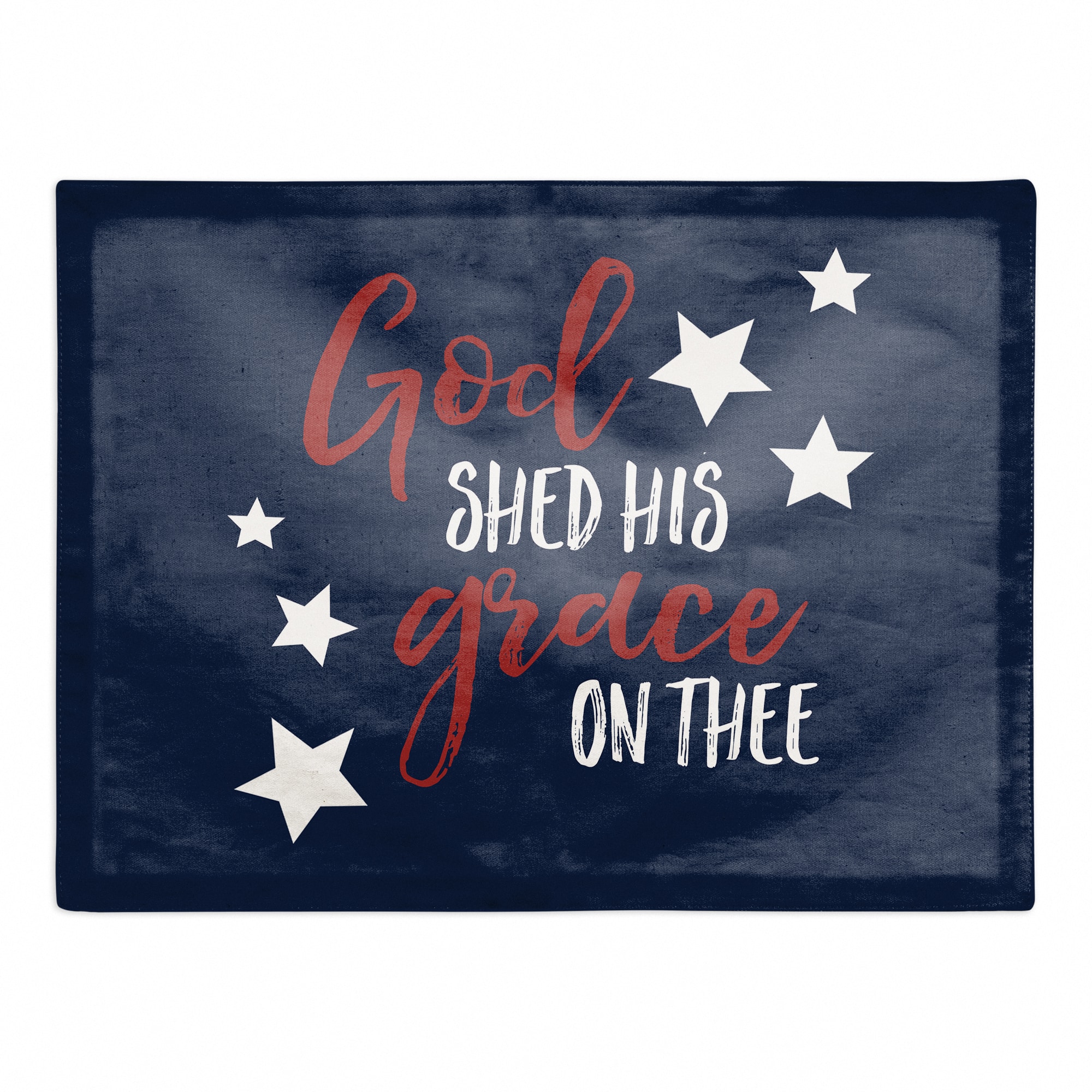 God Shed His Grace On Thee Twill Placemat