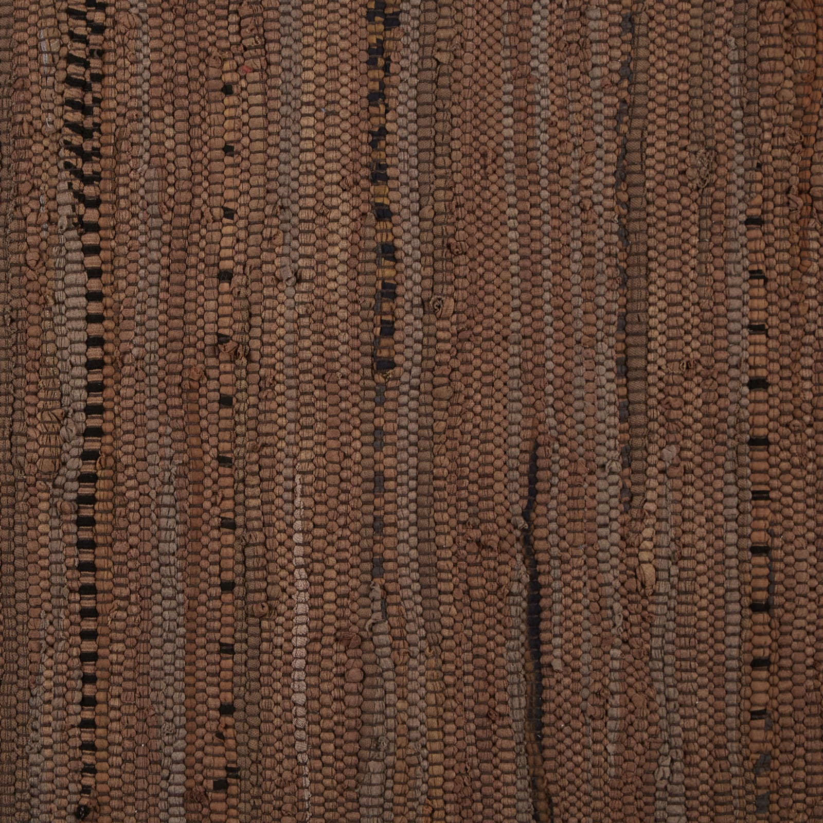 DII® Leather Brown Rag Rug, 2ft. x 6ft.