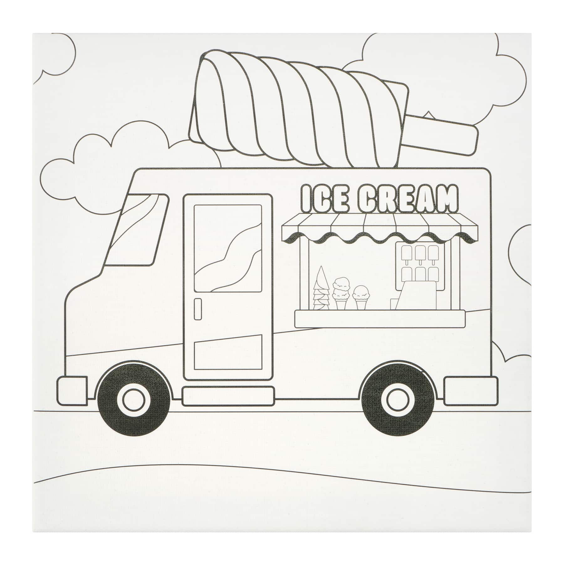 Ice Cream Truck Canvas Painting Craft Kit by Creatology™