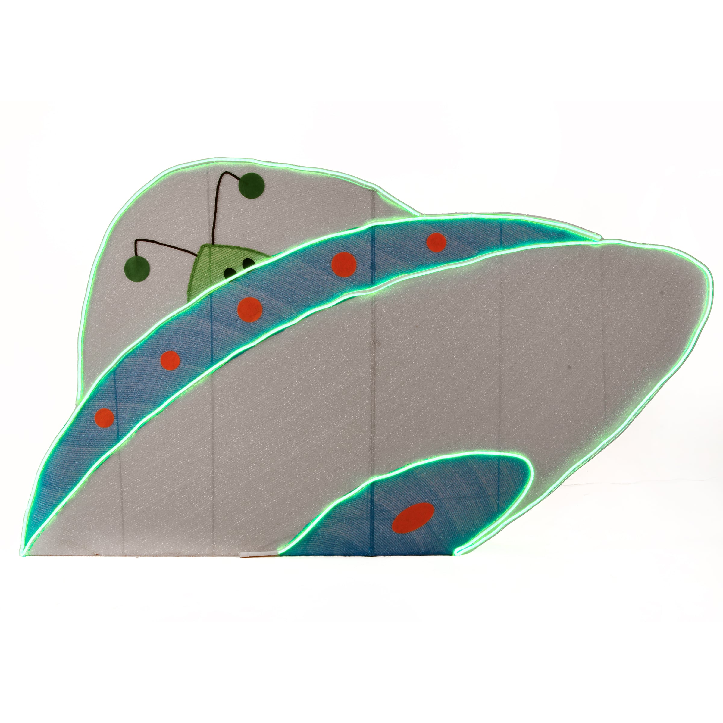 35" Halloween Alien Spacecraft with LED Light Strips