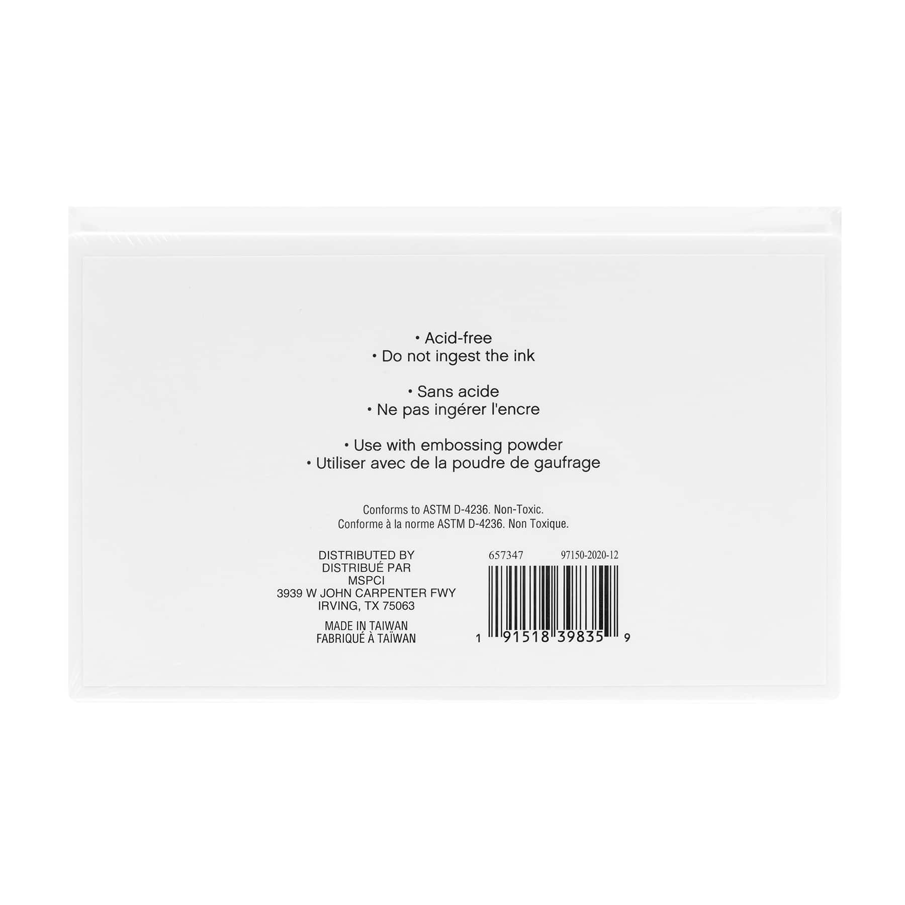 12 Pack: Black Pigment Ink Pad by Recollections®