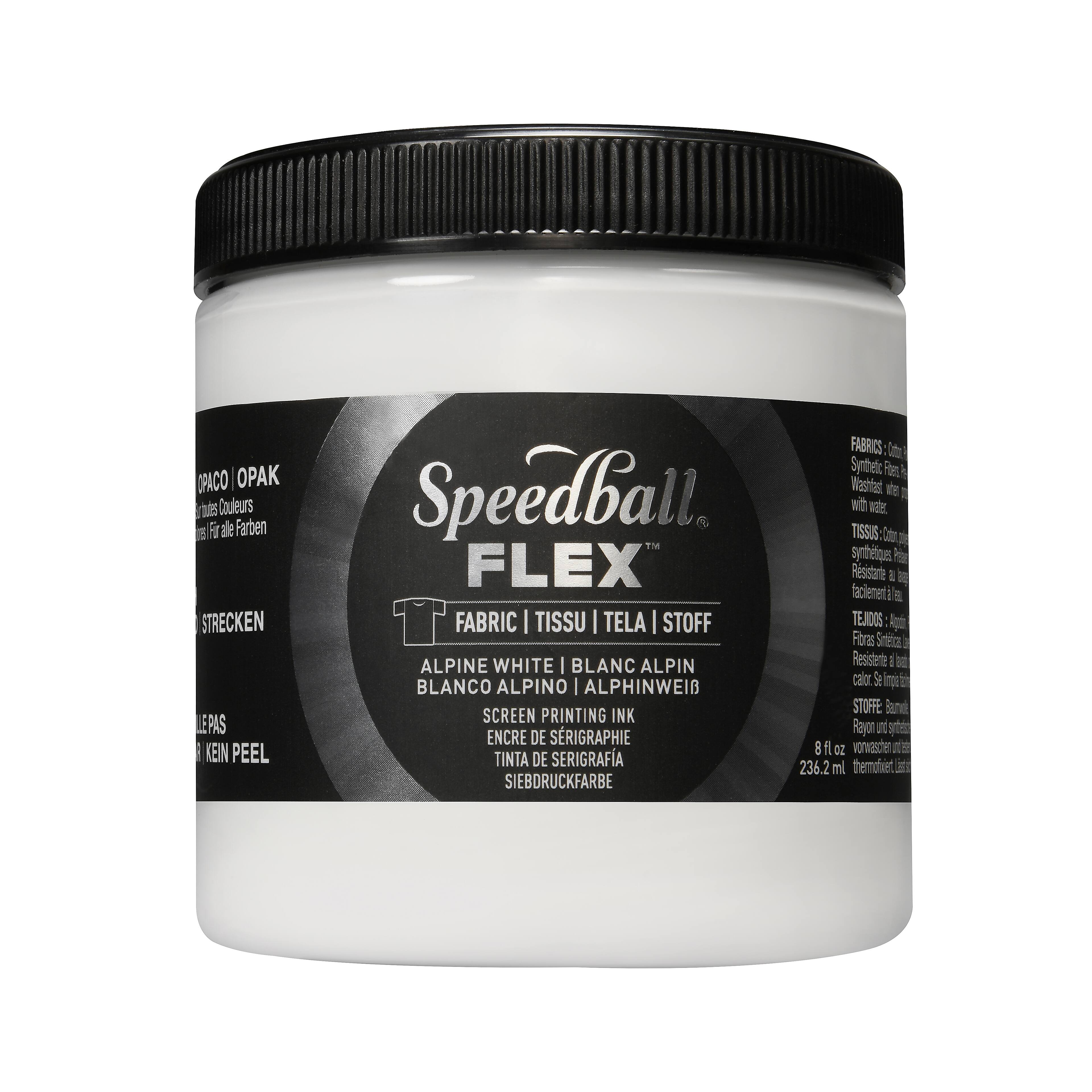 6 Pack: Speedball® Flex™ 8oz. Alpine White Fabric Screen Printing Ink