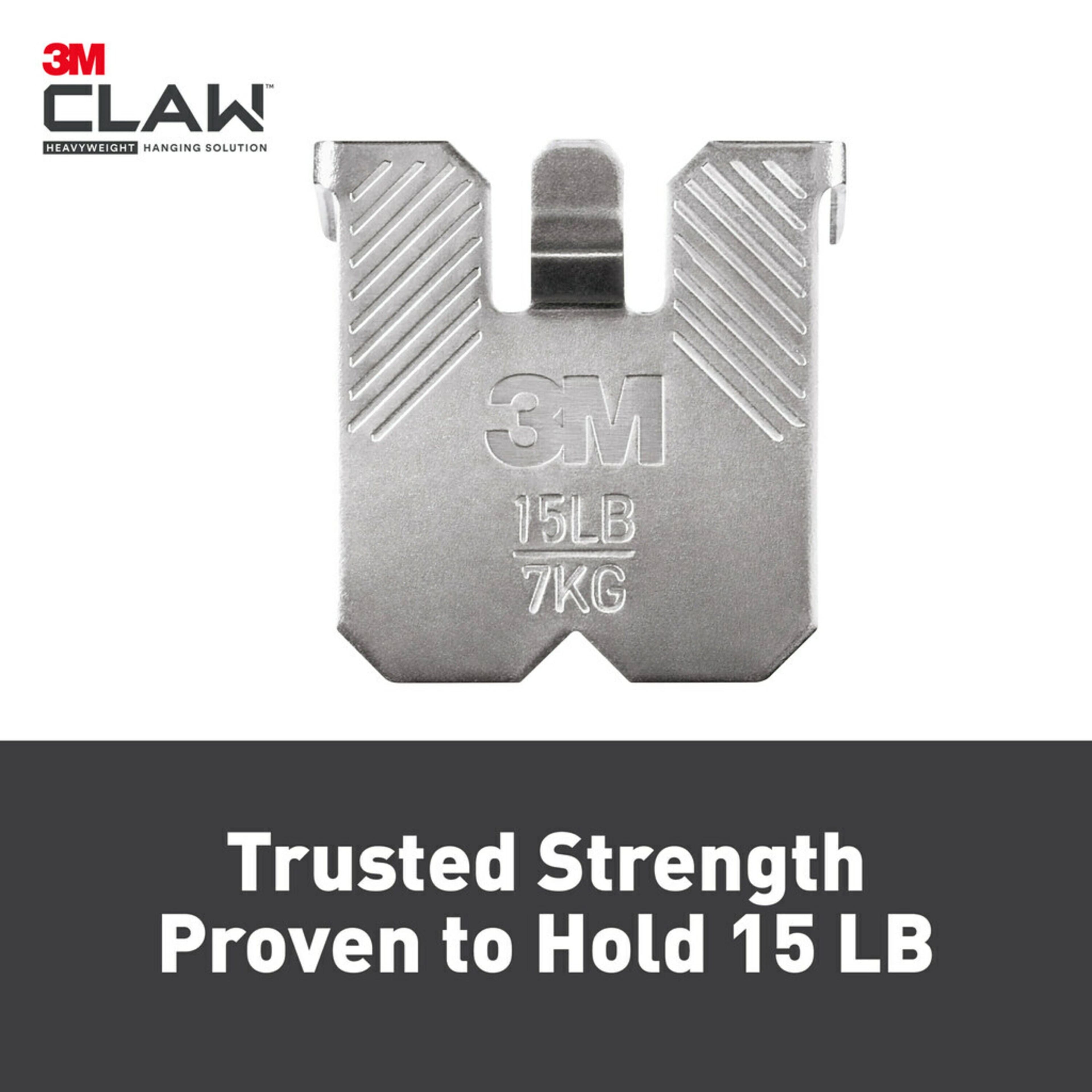 3M CLAW™ 15lb. Drywall Picture Hangers, 5ct.