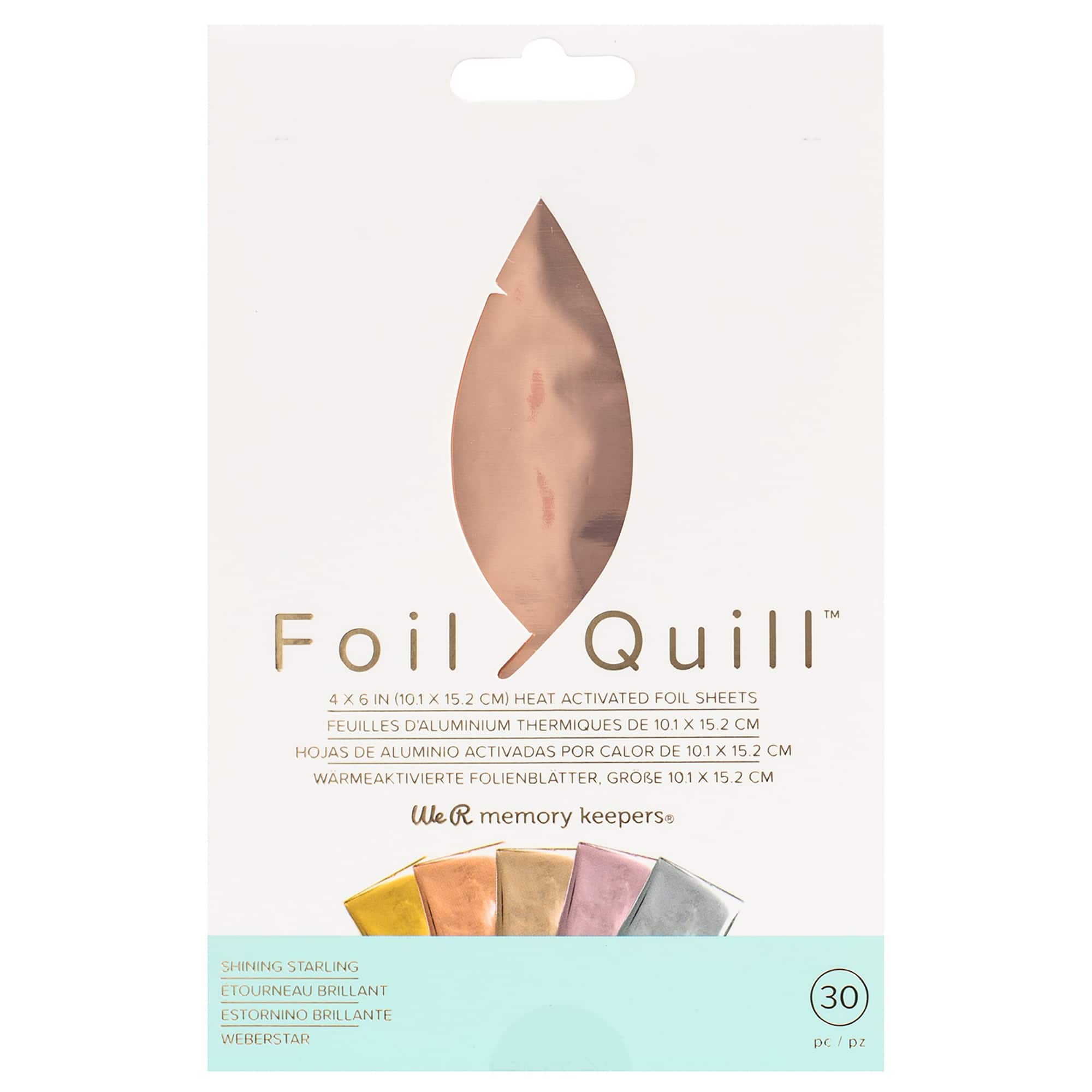 We R Memory Keepers® 4" x 6" Foil Quill™ Heat Activated Foil Sheets, 30ct.