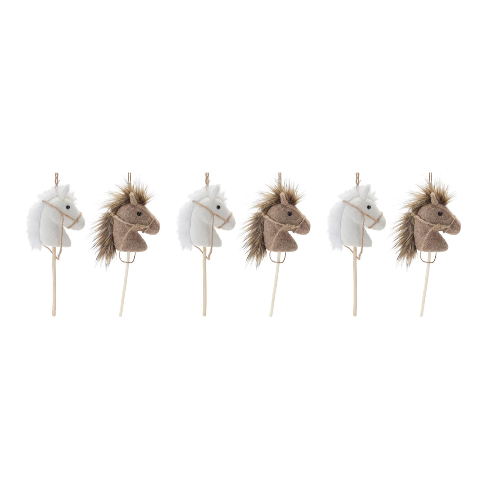 6ct. 14.25" Hobby Horse Ornament Set
