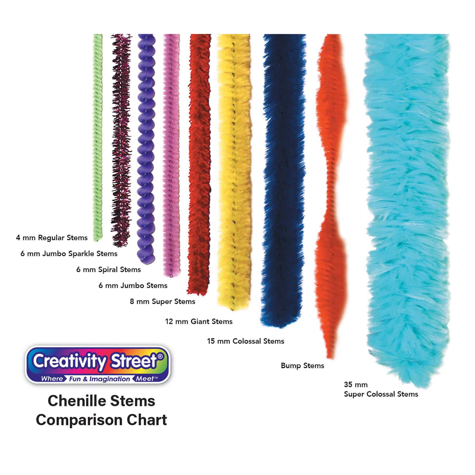 Creativity Street® Colossal Stems® Chenille Stems, 3 Packs of 50